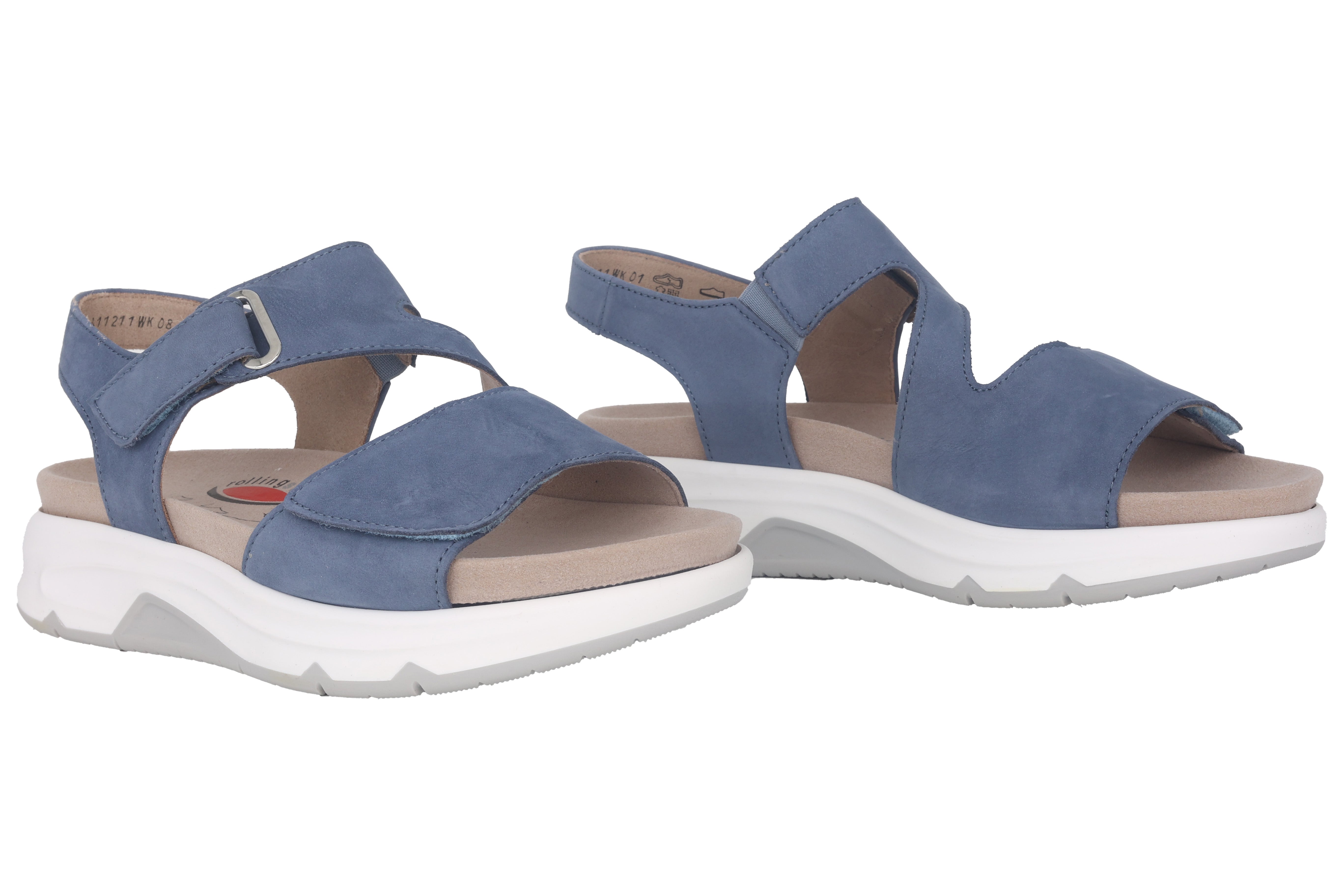 '86.885.26' women's walking rolling sandal - Blue