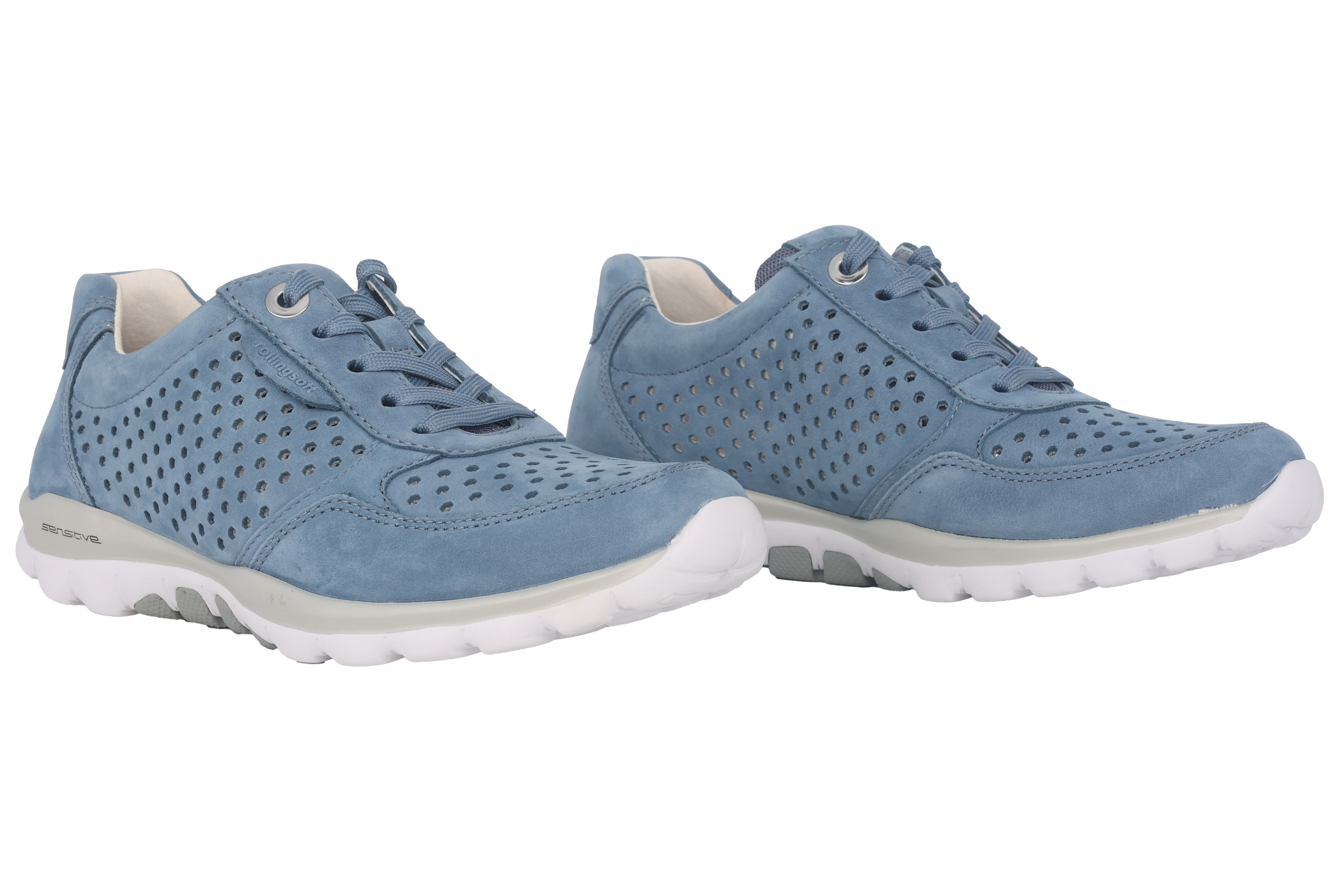 '66.967.26' women's perforated walking rolling summer sneaker - Blue