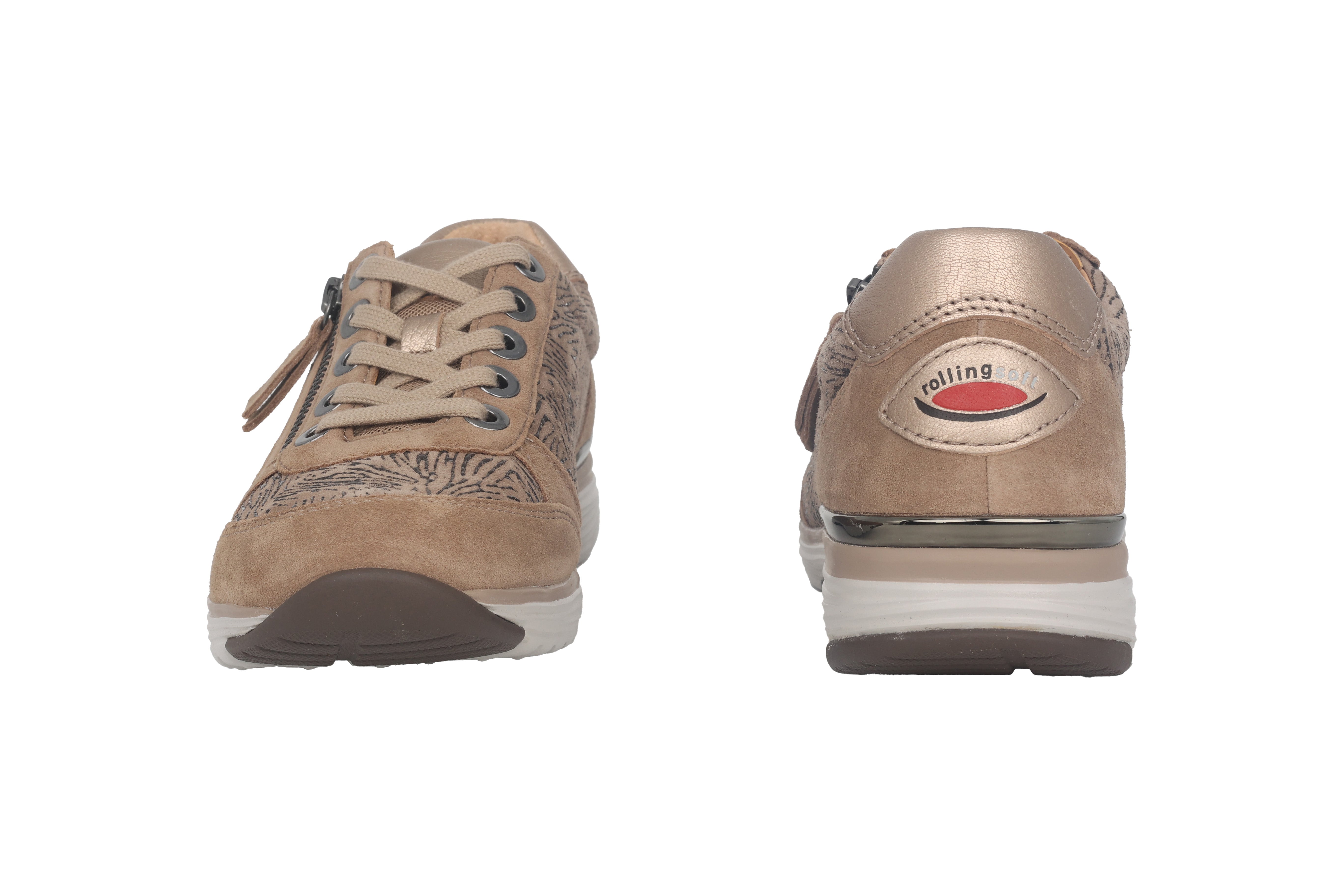 '76.973.64' women's walking rolling sneaker - beige