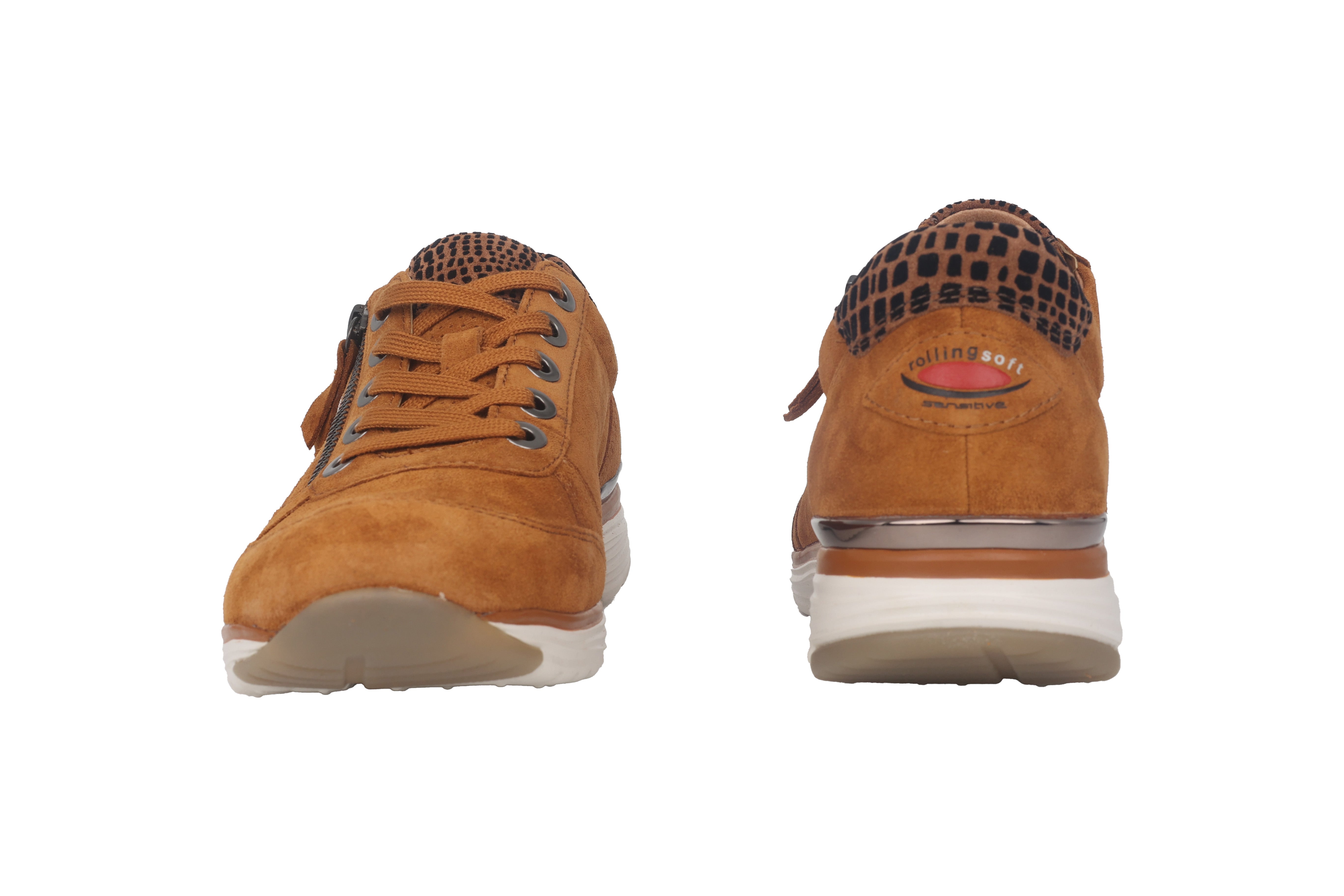 '76.973.01' women's walking running rolling sneaker - Brown