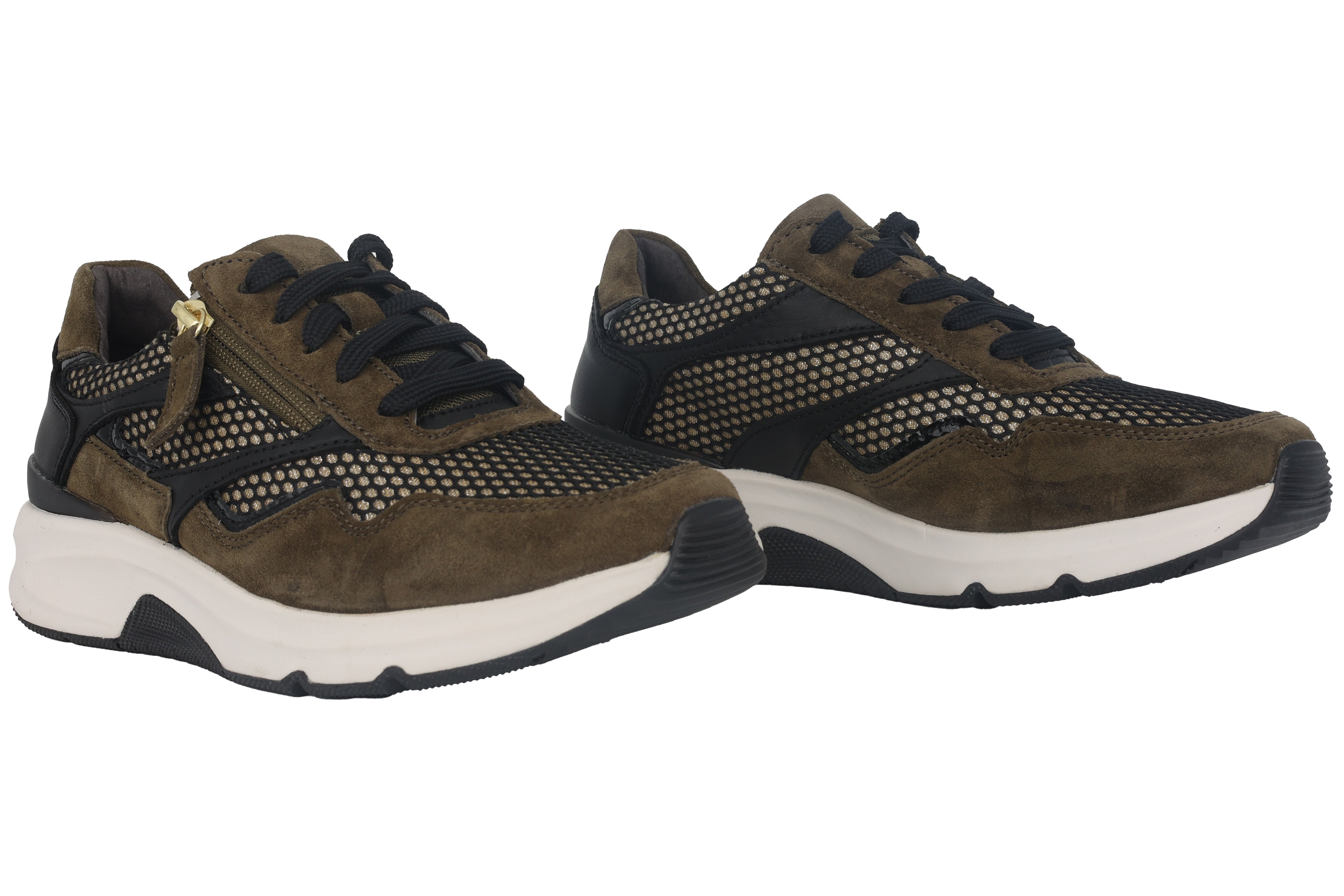 Sneaker da passeggio stringata da donna '96.896.44' - Verde