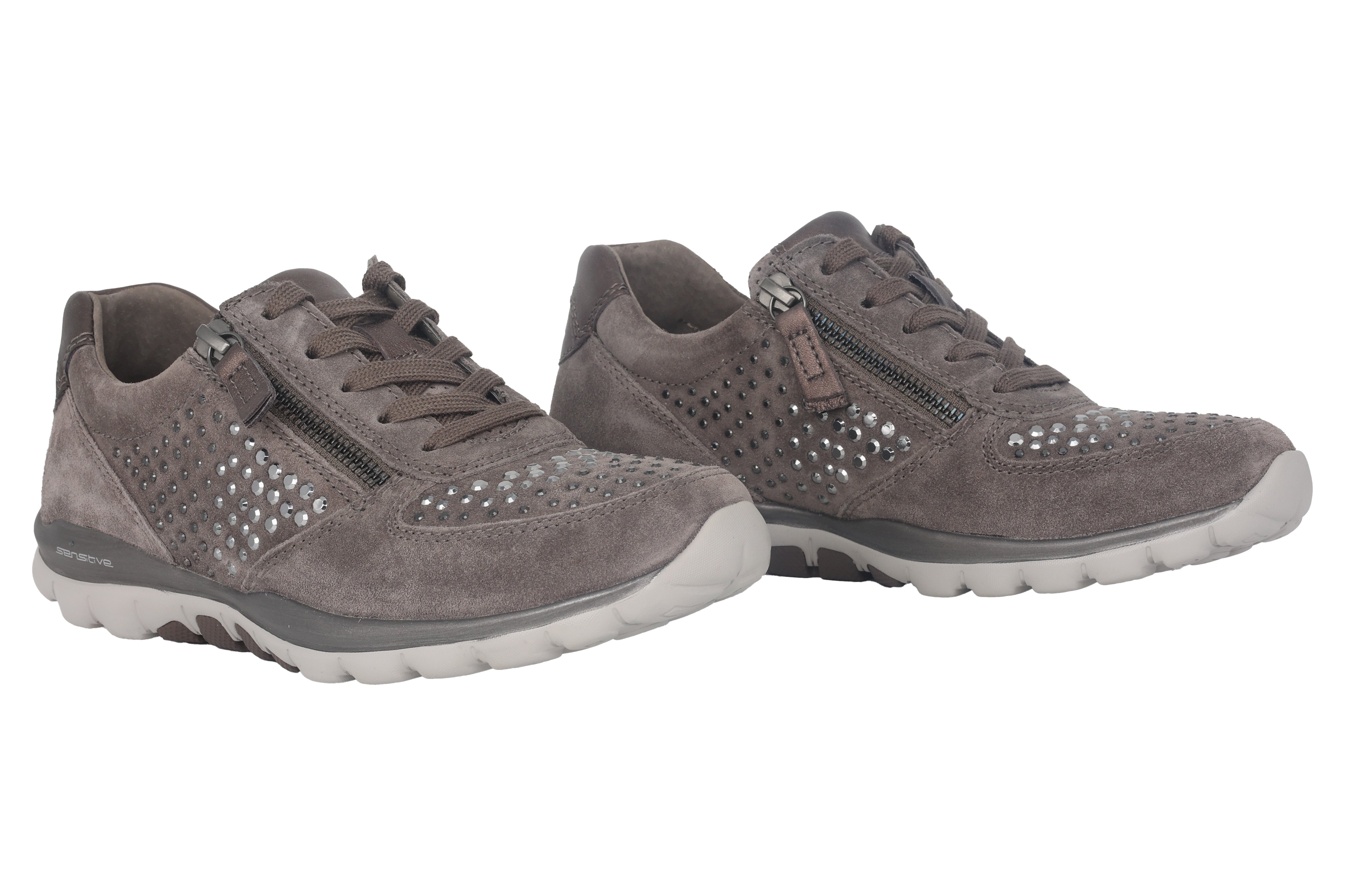 '76.968.30' women's walking rolling lace-zip shoes - Grey