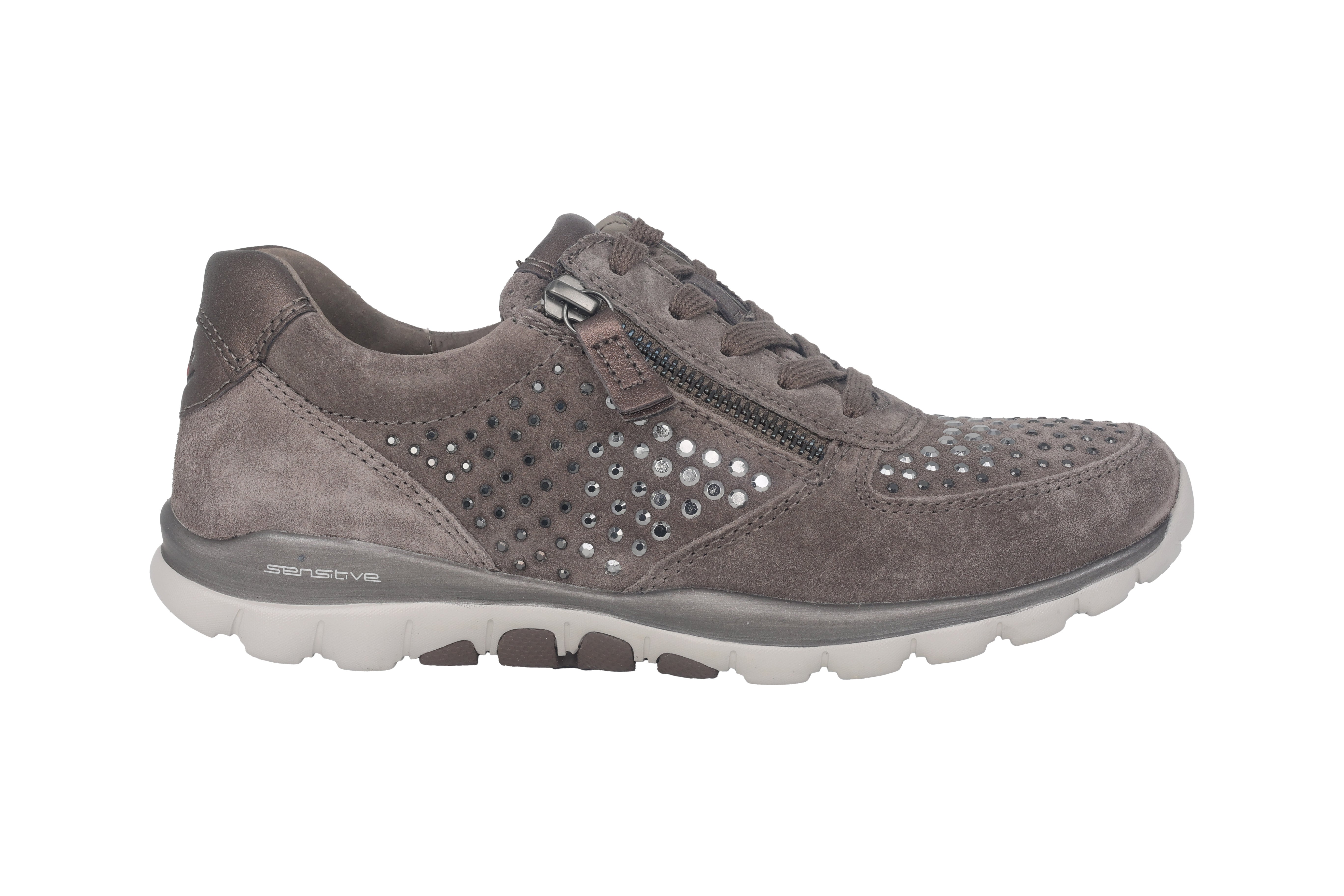 '76.968.30' women's walking rolling lace-zip shoes - Grey