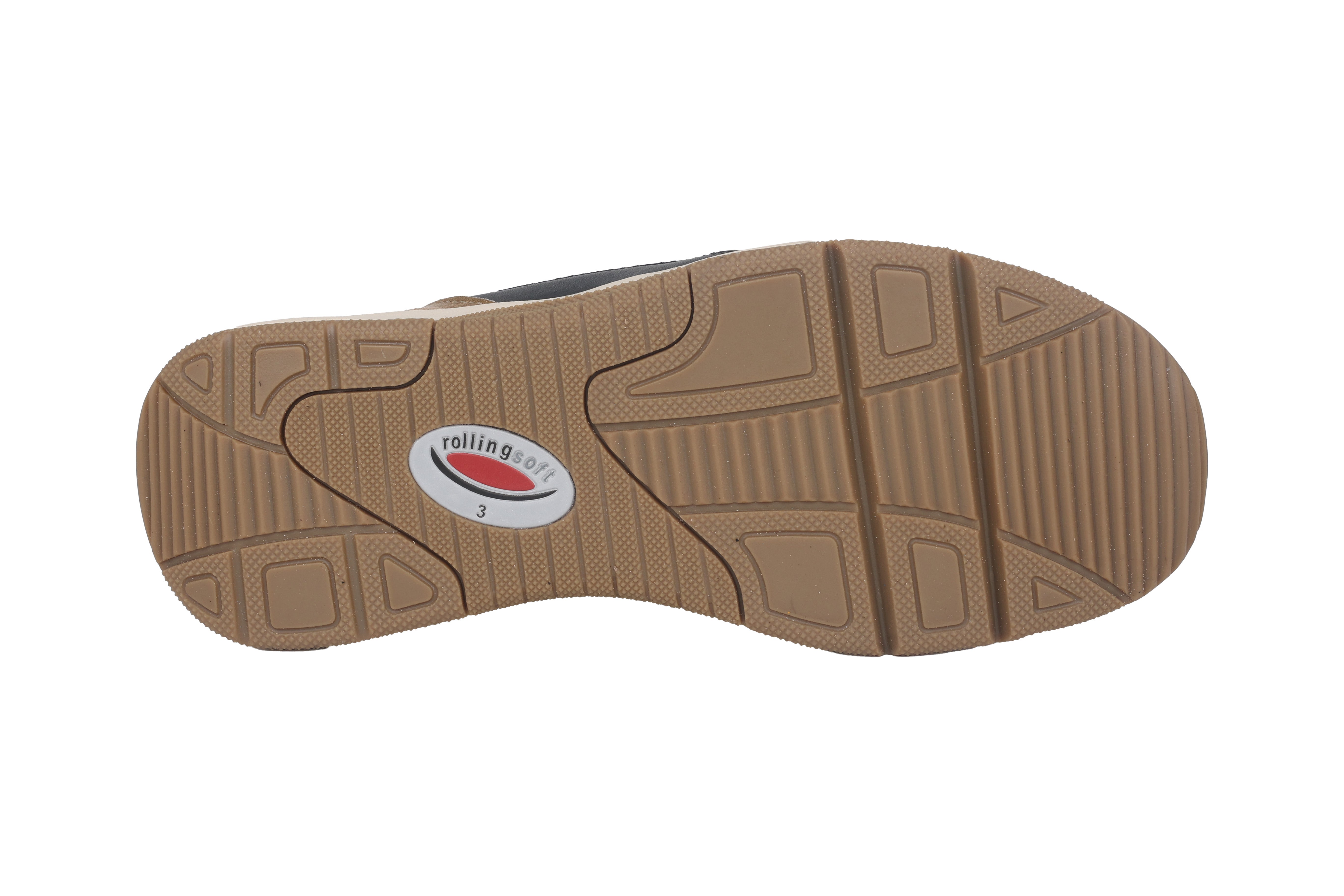 '56.893.43' women's walking rolling lace-up sneaker - Black beige mix