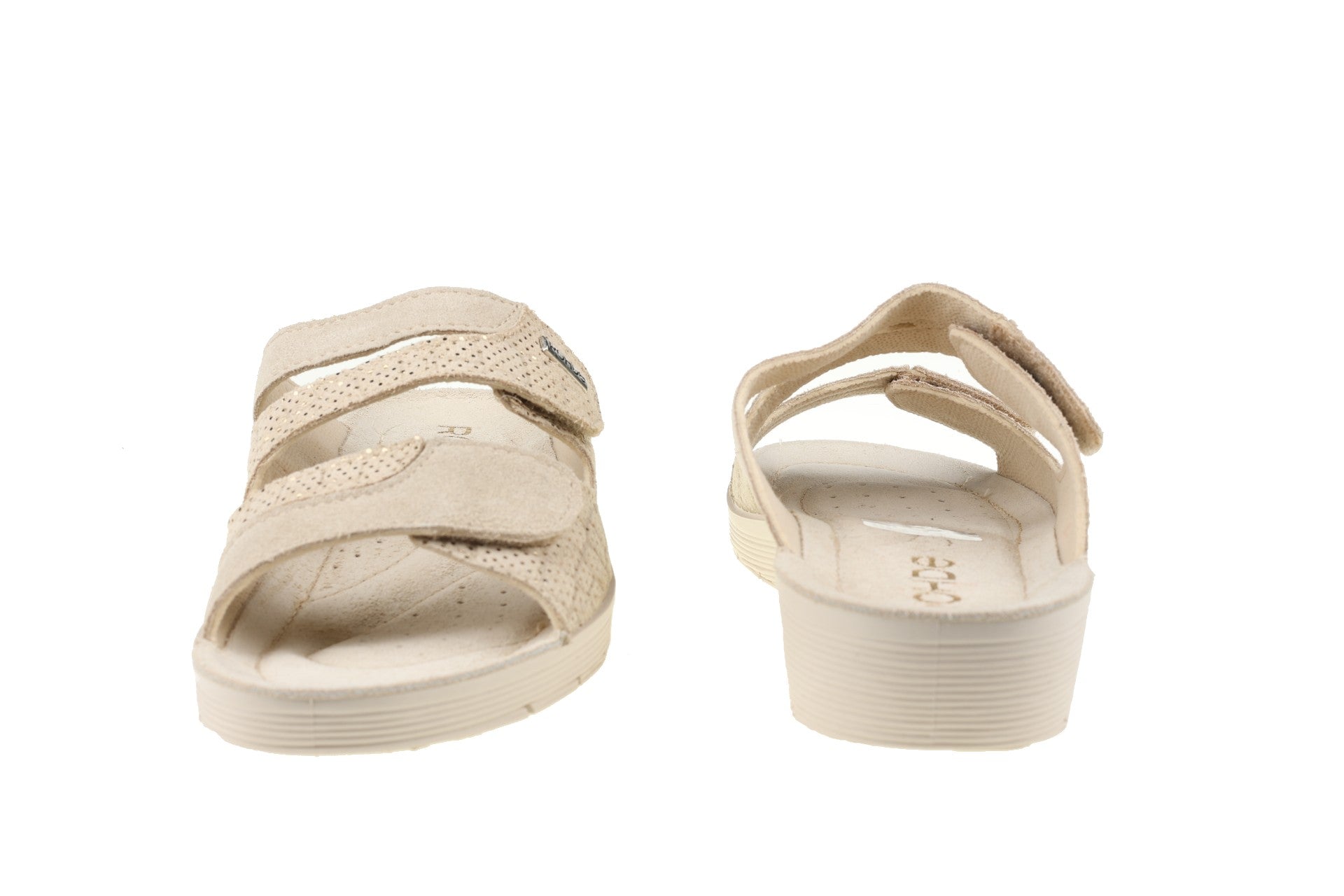 Sandalia de mujer con doble tira 'Roma' - Beige - ChaplinshoesSandalia de mujer con doble tira 'Roma' - BeigeRohde