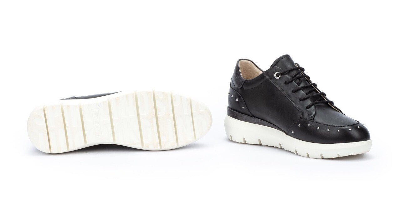 Zapatilla mujer 'Rueda' con cordones y cremallera - negro - ChaplinshoesSneaker mujer 'Rueda' cordones - cremallera - negroPikolinos