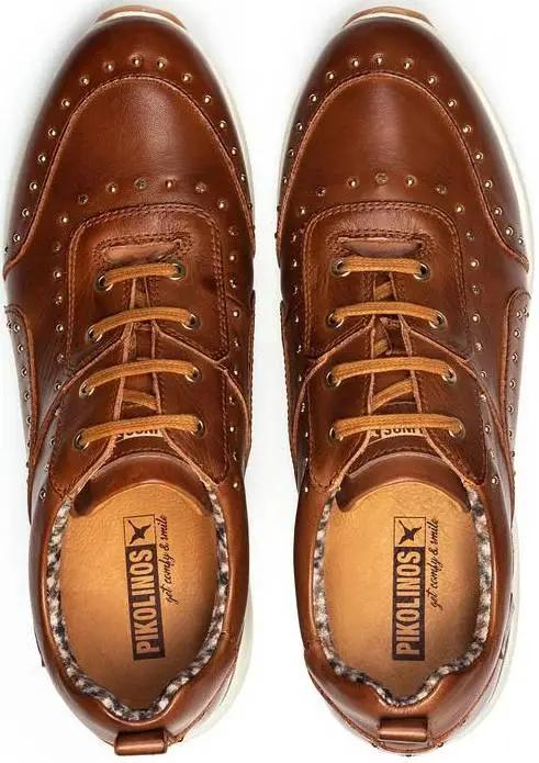 Zapatilla mujer 'Sella' - Cuero marrón - ChaplinshoesZapatilla mujer 'Sella' - Cuero marrónPikolinos