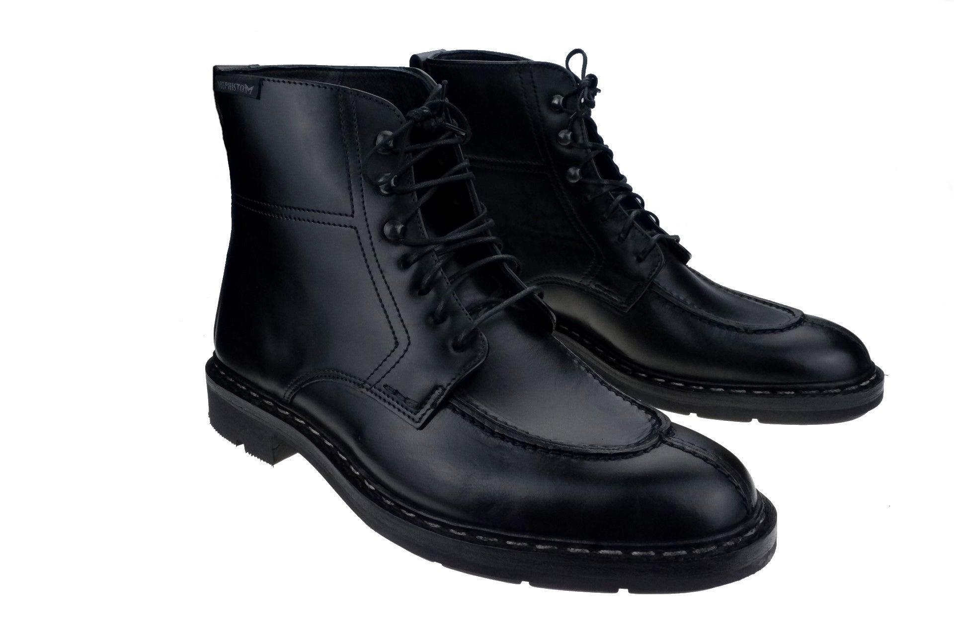 Bota Goodyear hecha a mano para hombre 'Sergio' - Negro - ChaplinshoesBota Goodyear hecha a mano para hombre 'Sergio' - NegroMephisto