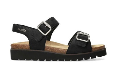 Sandalia ergonómica de mujer 'Tarina' de calce ancho (H) - negro - Chaplinshoes'Tarina' sandalias ergonómicas de mujer con corte ancho (H) - negro Mephisto