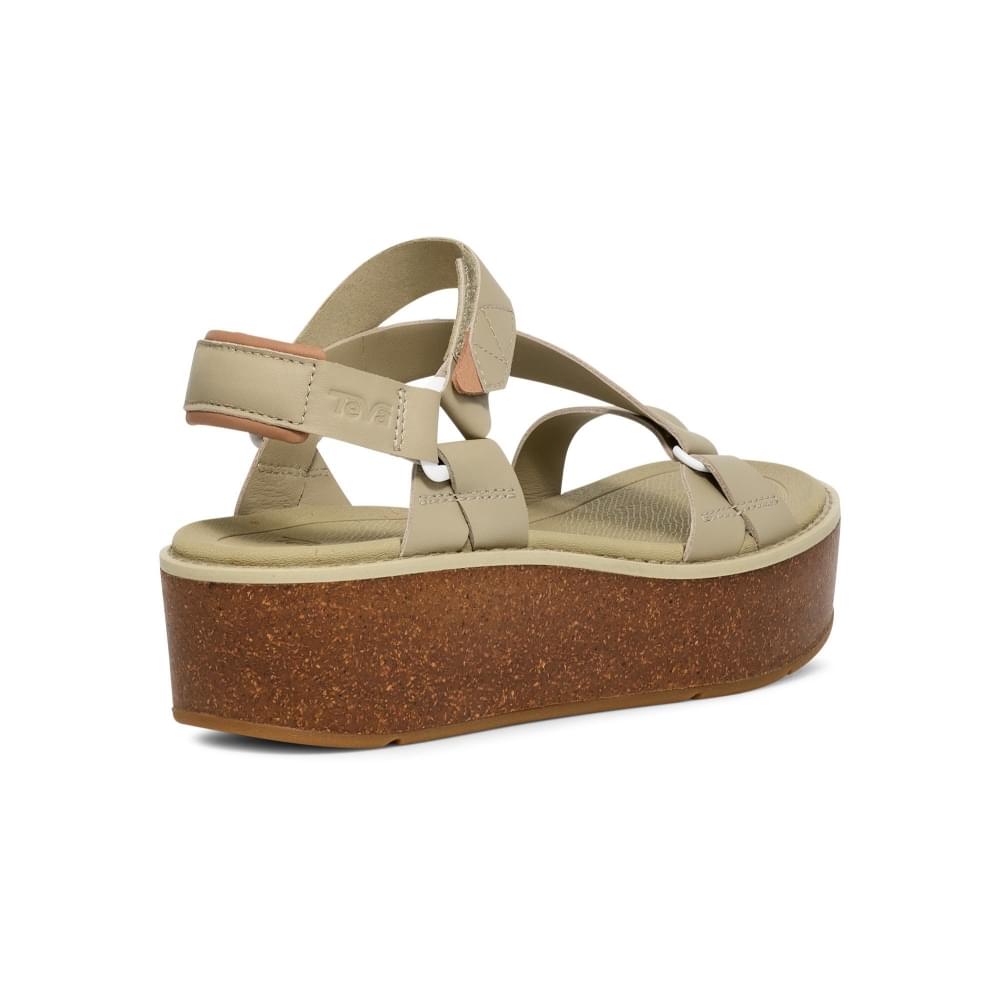 Damensandale 'Madera Wedge' - grün