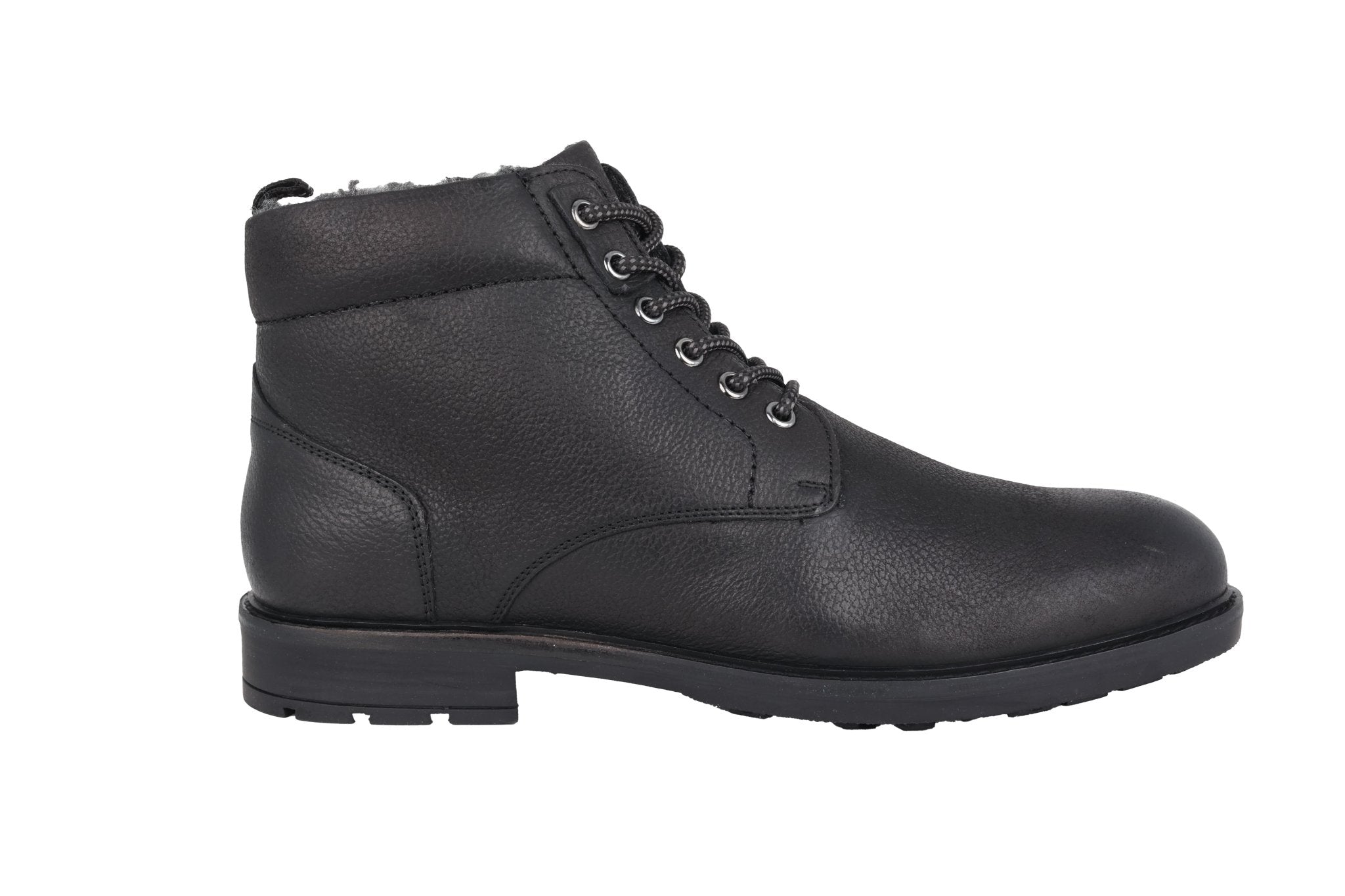 'Toledo' Bota con forro cálido y encaje ancho (H) para hombre - Cremallera - Negro - Chaplinshoes'Toledo' Bota con cremallera y encaje para hombre con forro cálido (H) - BlackAra