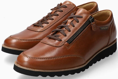 Cordón de hombre 'Valentino' - zapato con cremallera - marrón avellana - Chaplinshoes'Valentino' zapato de hombre con cordones y cremallera - marrón avellanaMephisto