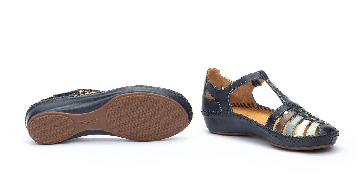 'P. Sandale pour femme Vallarta - bleu