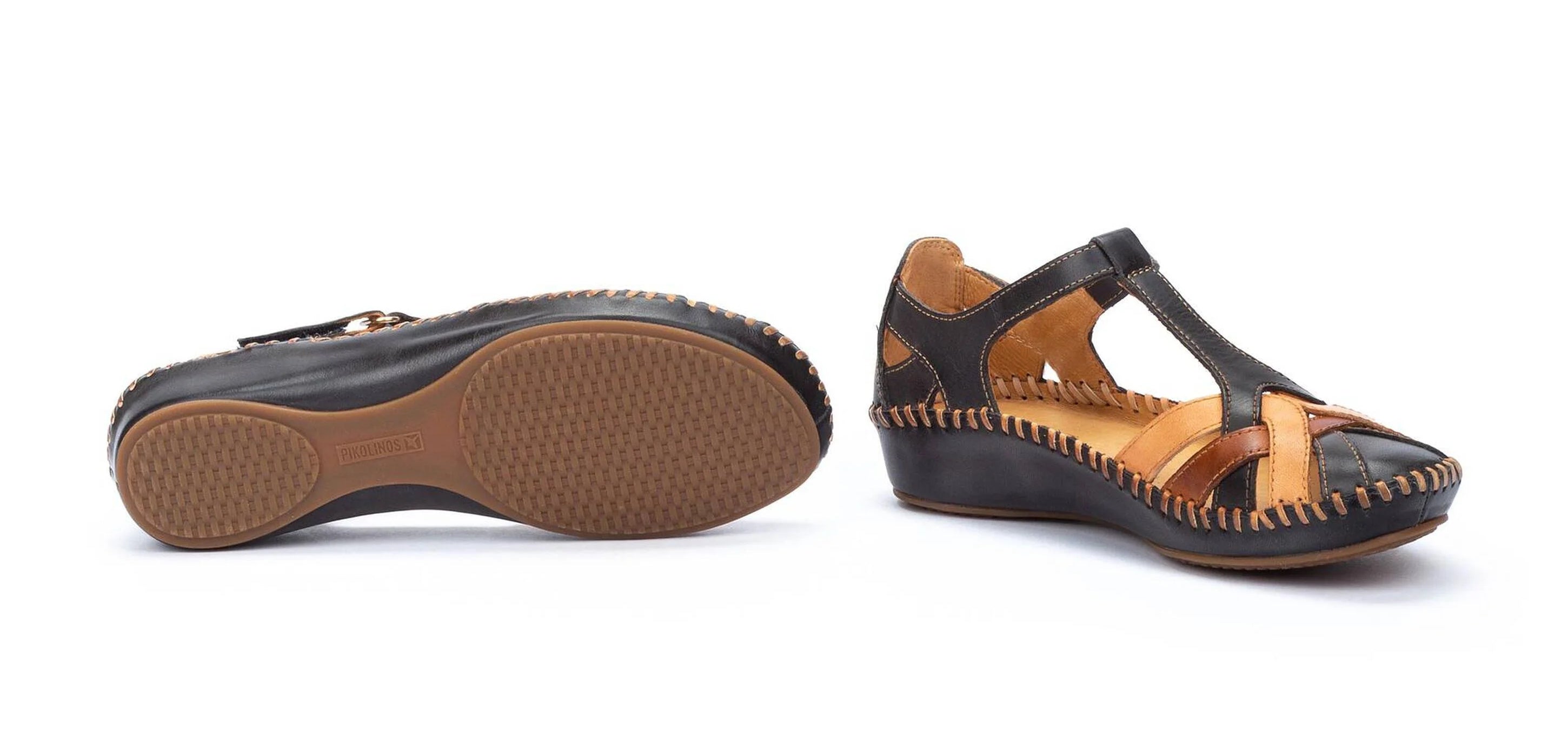 'P. Sandale pour femme Vallarta - mélange de bleus