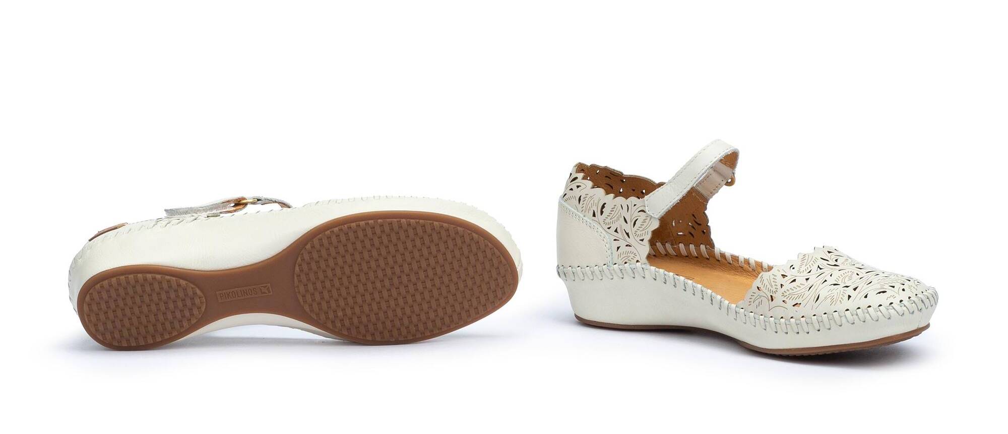 Sandalia mujer 'Vallarta' - blanco roto - ChaplinshoesSandalia mujer 'Vallarta' blanco roto Pikolinos