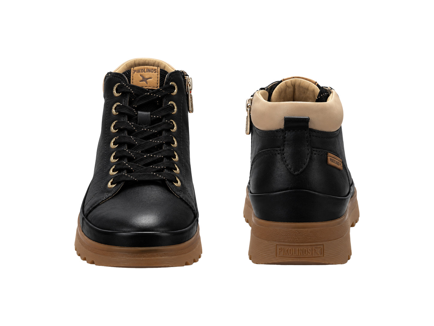 Tênis estilo bota feminino 'Vigo' - preto