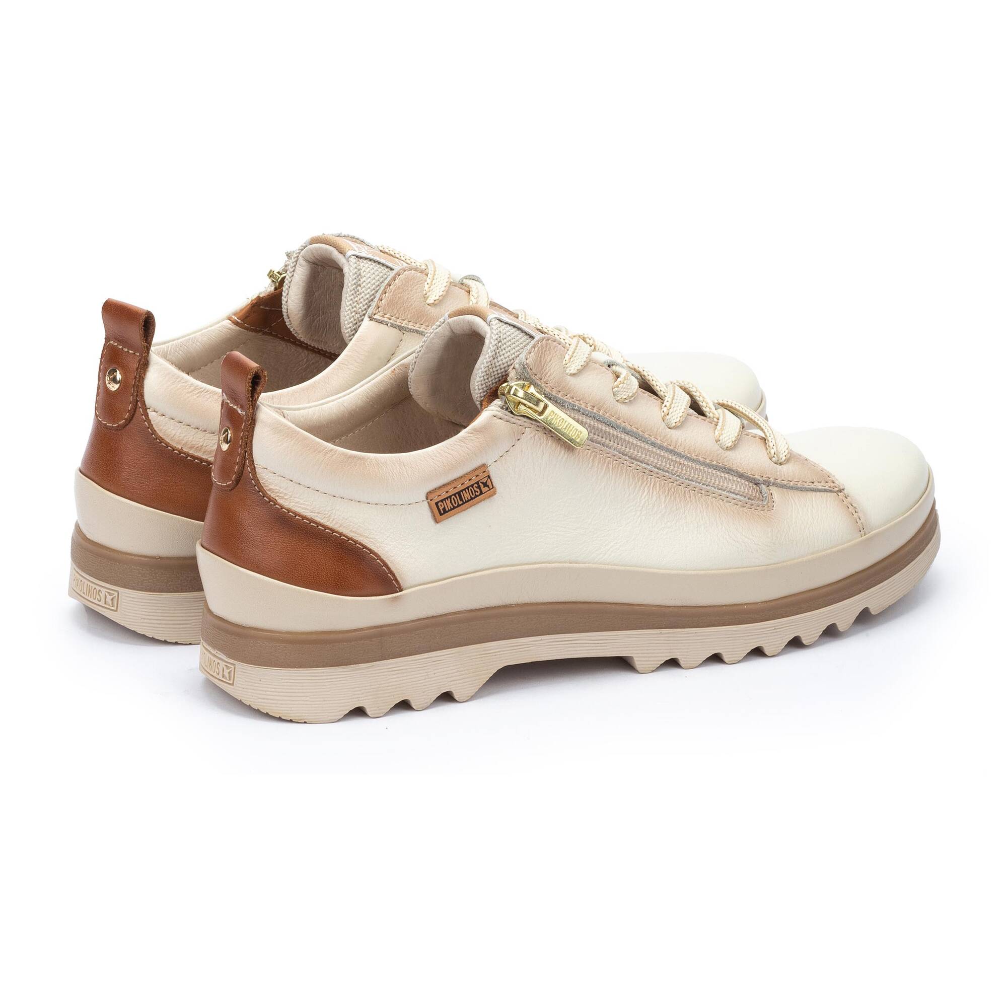 Sneaker stringata da donna 'Vigo' - bianco sporco - ChaplinshoesSneaker con lacci da donna "Vigo" - Pikolinos bianco sporco