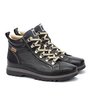 Stivaletto donna in pizzo - zip 'Vigo' - Nero - ChaplinshoesStivaletto con cerniera in pizzo da donna 'Vigo' - NeroPikolinos