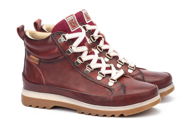 Stivaletto donna in pizzo - zip 'Vigo' - Rosso - ChaplinshoesStivaletto con cerniera in pizzo da donna 'Vigo' - RossoPikolinos