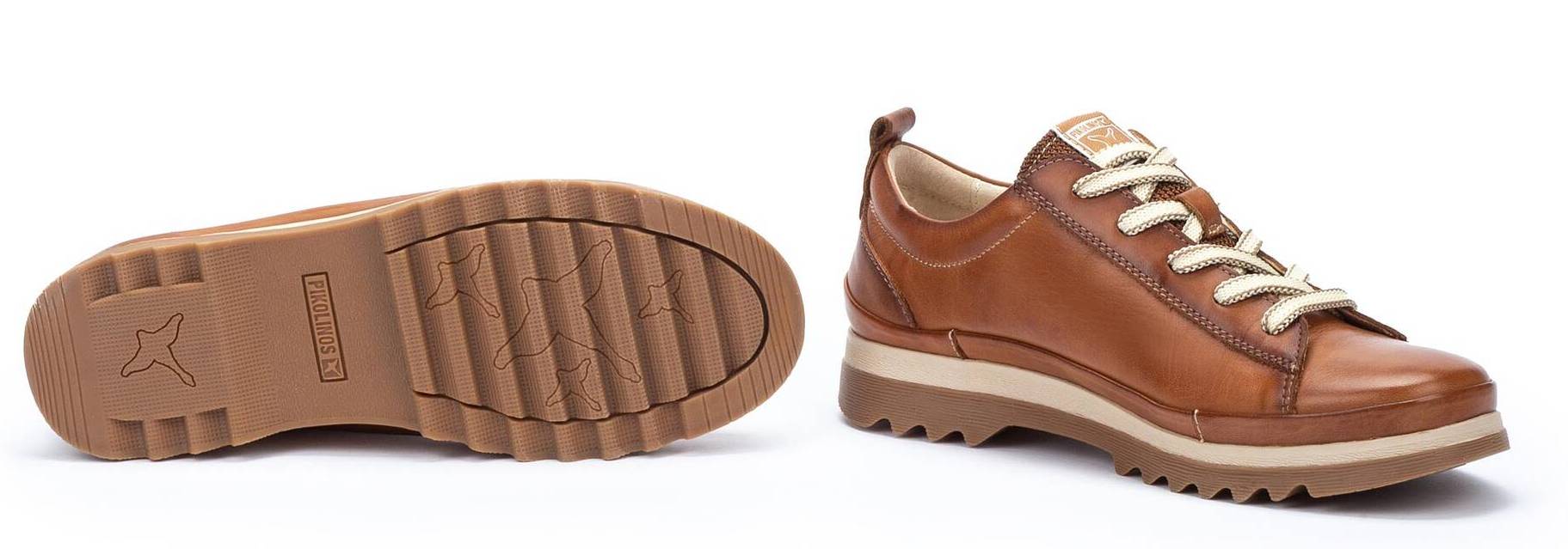 Sneaker donna 'Vigo' con lacci e zip - Marrone - ChaplinshoesSneaker da donna con lacci e zip 'Vigo' - MarronePikolinos