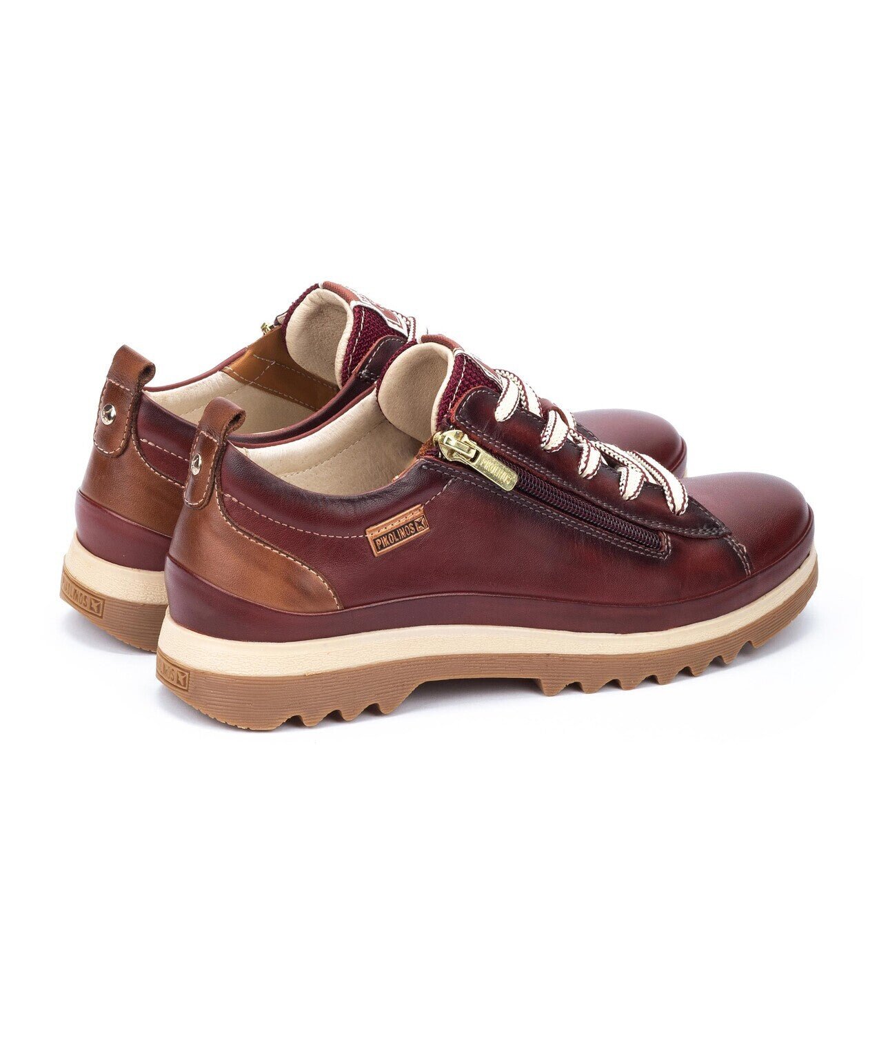 Sneaker donna 'Vigo' con lacci e zip - Rosso - ChaplinshoesSneaker da donna con lacci e zip 'Vigo' - RossoPikolinos