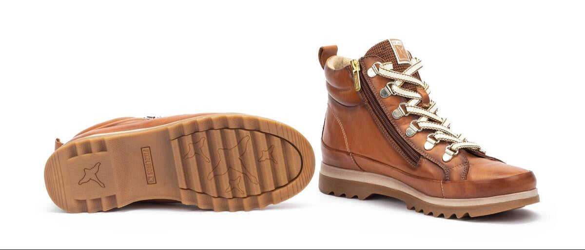 Stivaletto sneaker da donna 'Vigo' - marrone brandy - ChaplinshoesStivaletto sneaker da donna "Vigo" - marrone brandyPikolinos