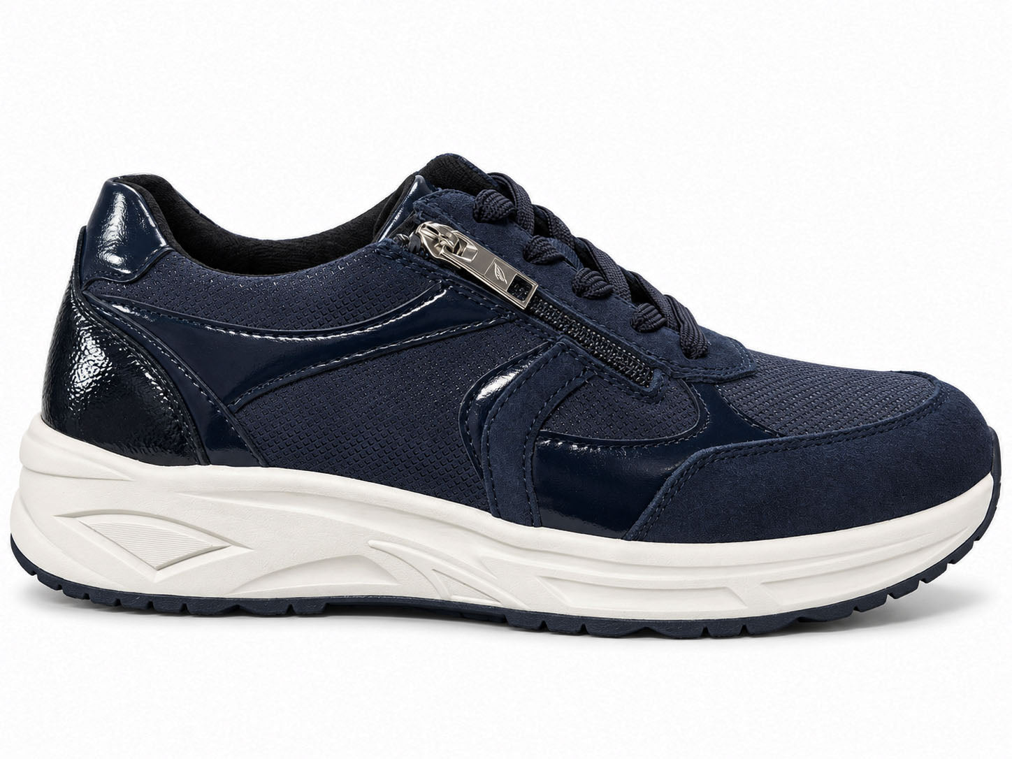 Scarpe da ginnastica da donna a vestibilità ampia (H) 'H-Jill' - blu