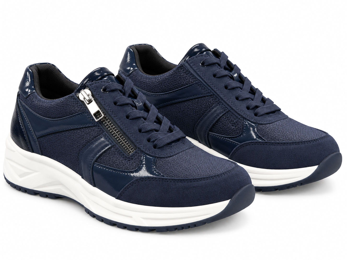 Scarpe da ginnastica da donna a vestibilità ampia (H) 'H-Jill' - blu