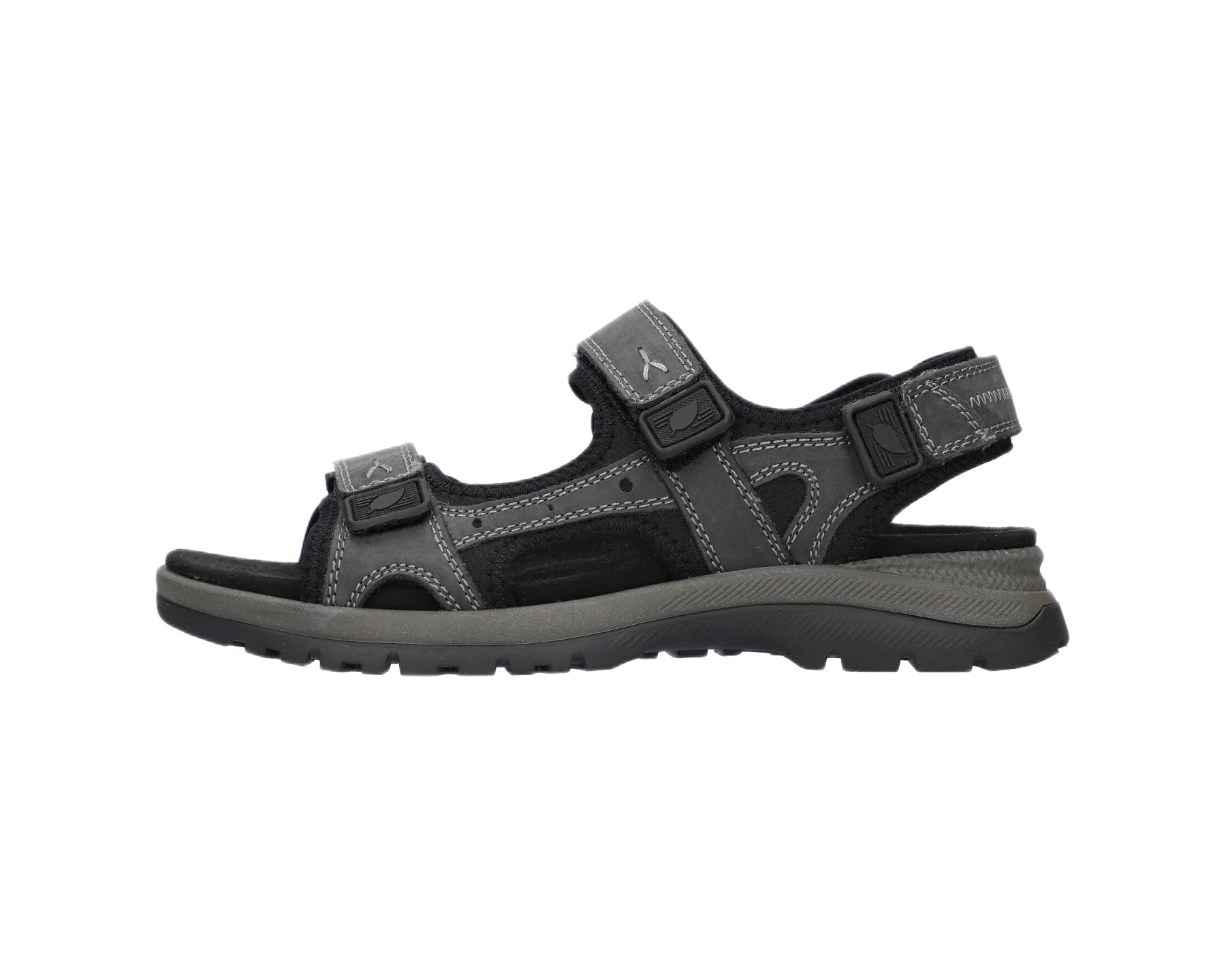 'H-Taro' sandal med bred passform (H) för män - grå