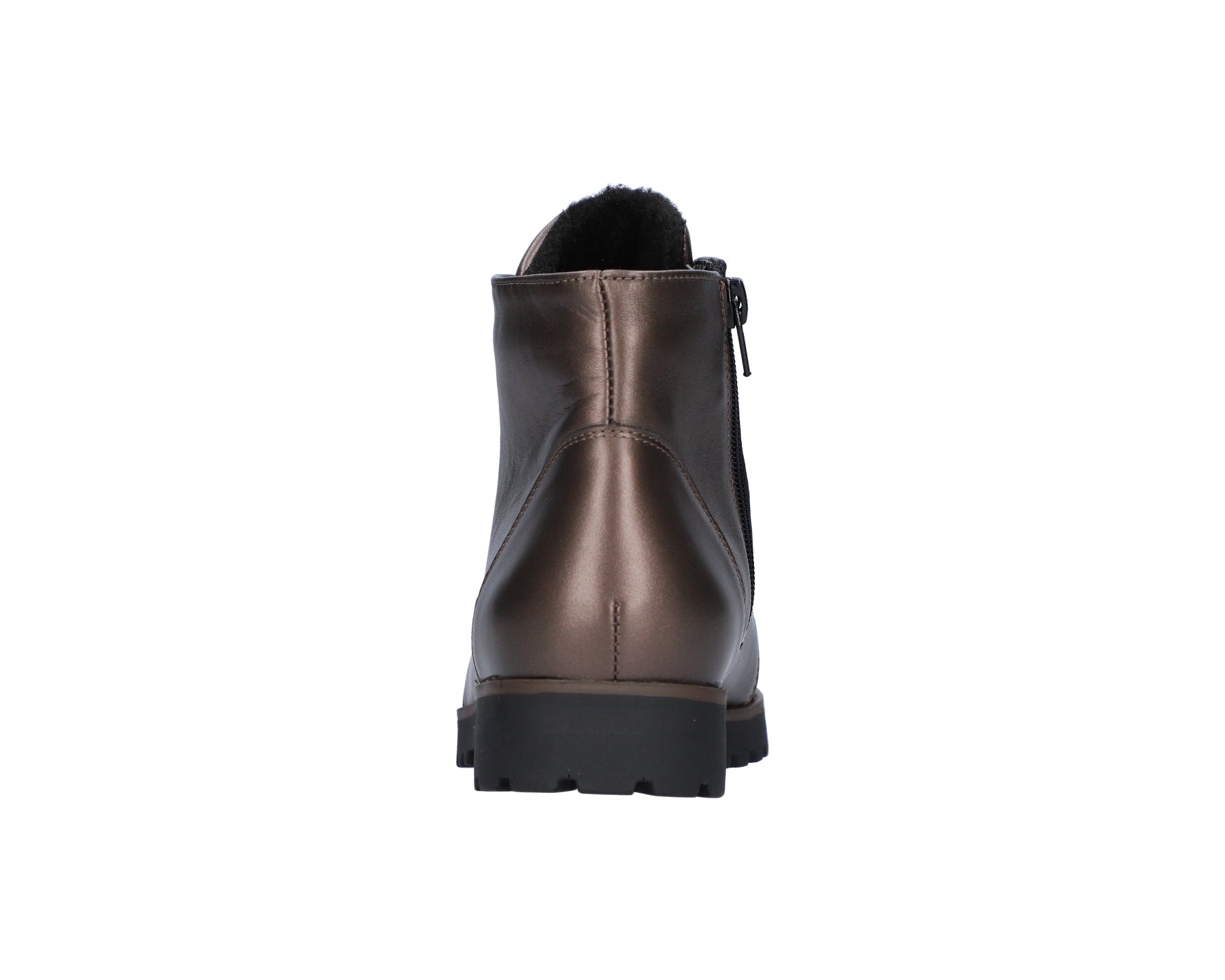 Bota feminina de corte largo (H) com zíper e renda 'H-Teresa' - verde