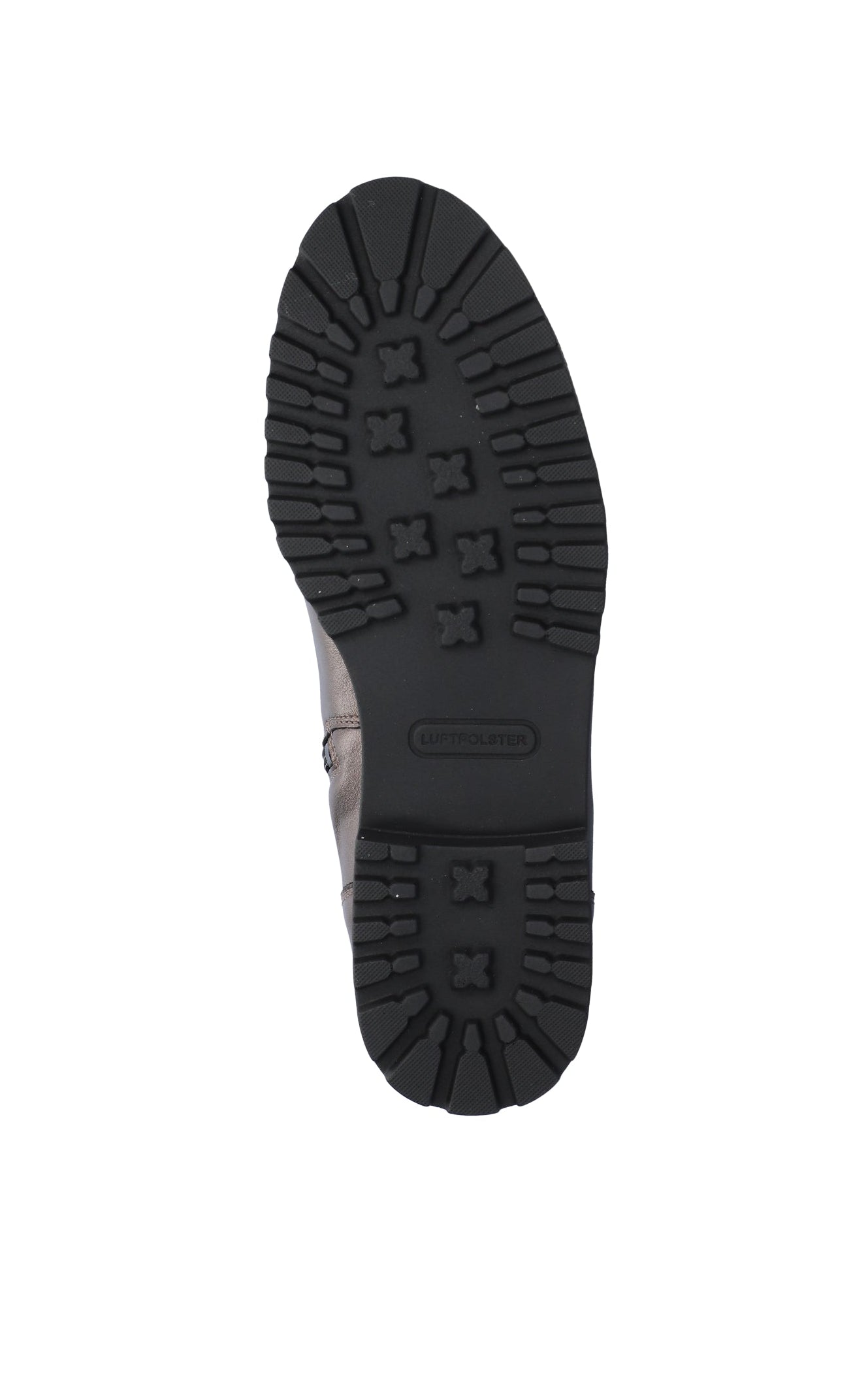 Bota feminina de corte largo (H) com zíper e renda 'H-Teresa' - verde