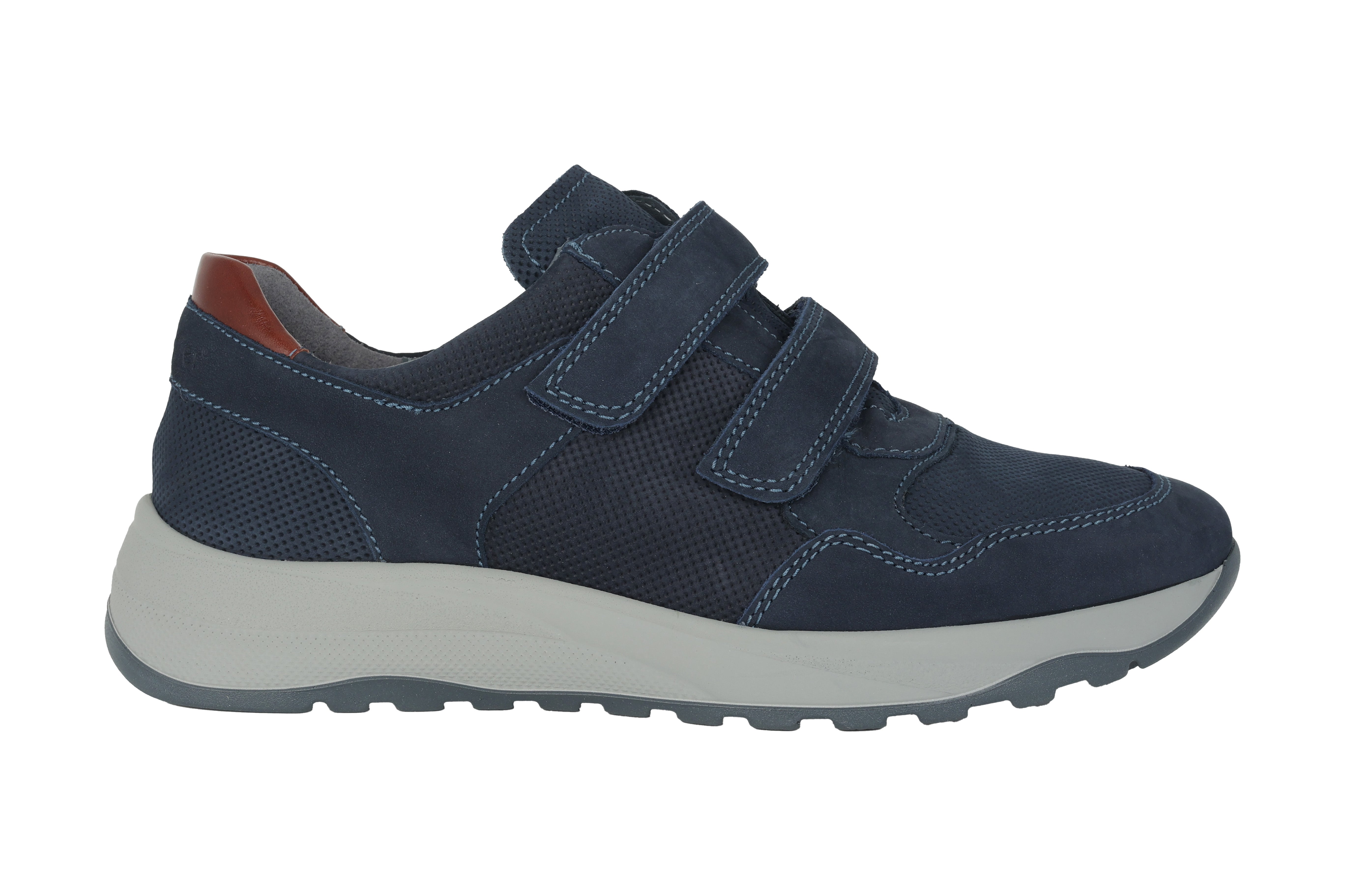 'K-John' herenschoenen met VERY WIDE fit (K) bandjes - blauw