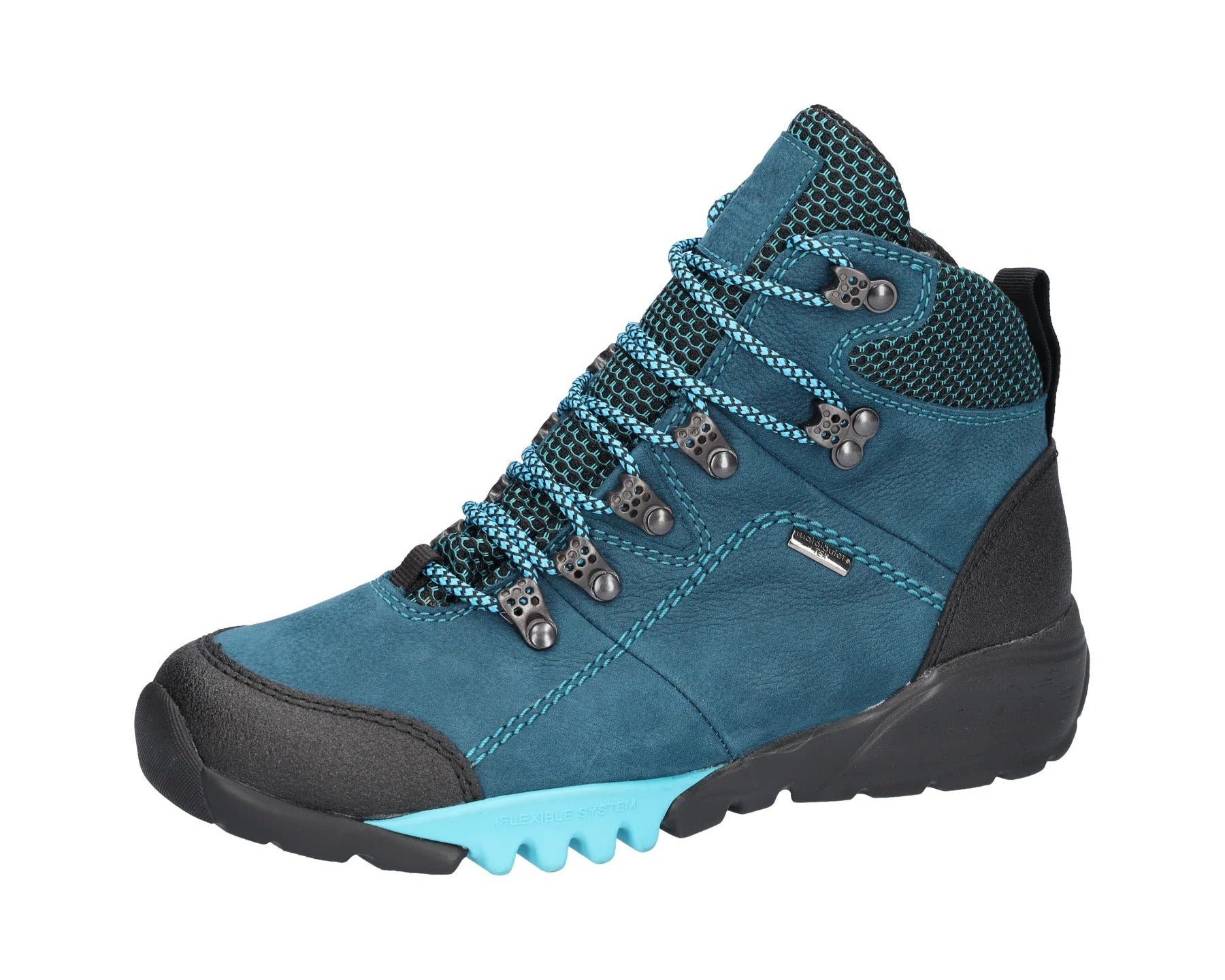 'H-Amiata' Bota impermeable para caminar de ajuste ancho (H) para mujer - azul