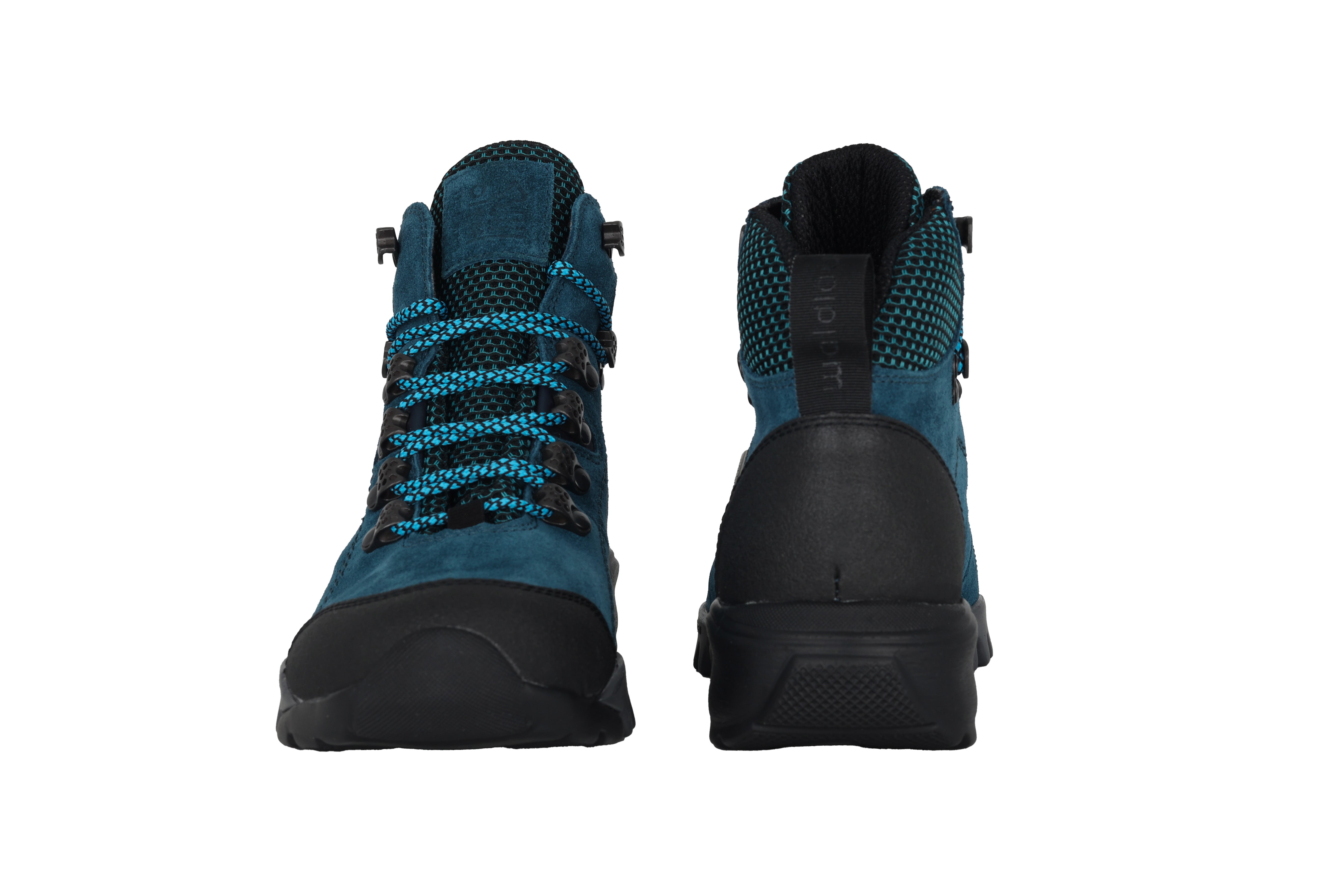 'H-Amiata' women's wide fit (H) walking waterproof boot - blue