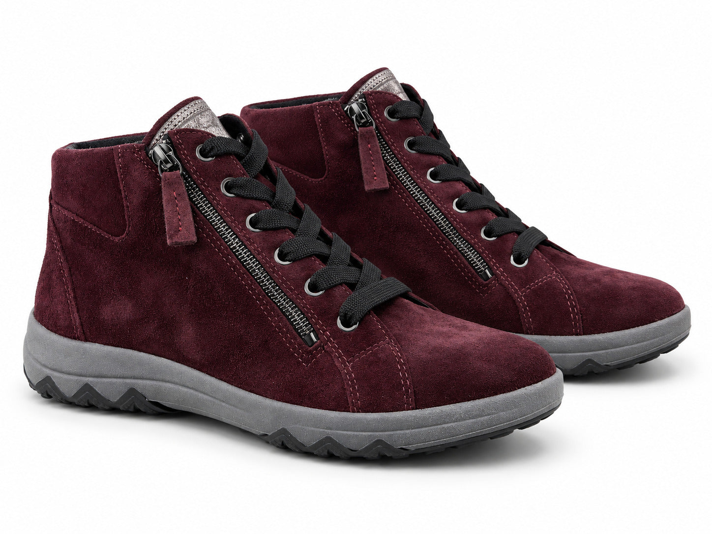 Damen-Schnürstiefel „H-Teresa“ mit weiter Passform (H) – Lila