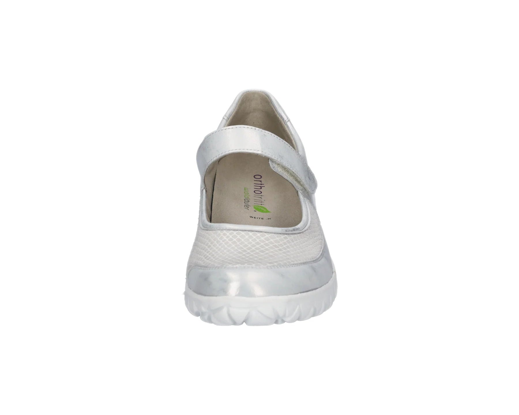 'Havy' women's wide fit (H) strap shoe - silver