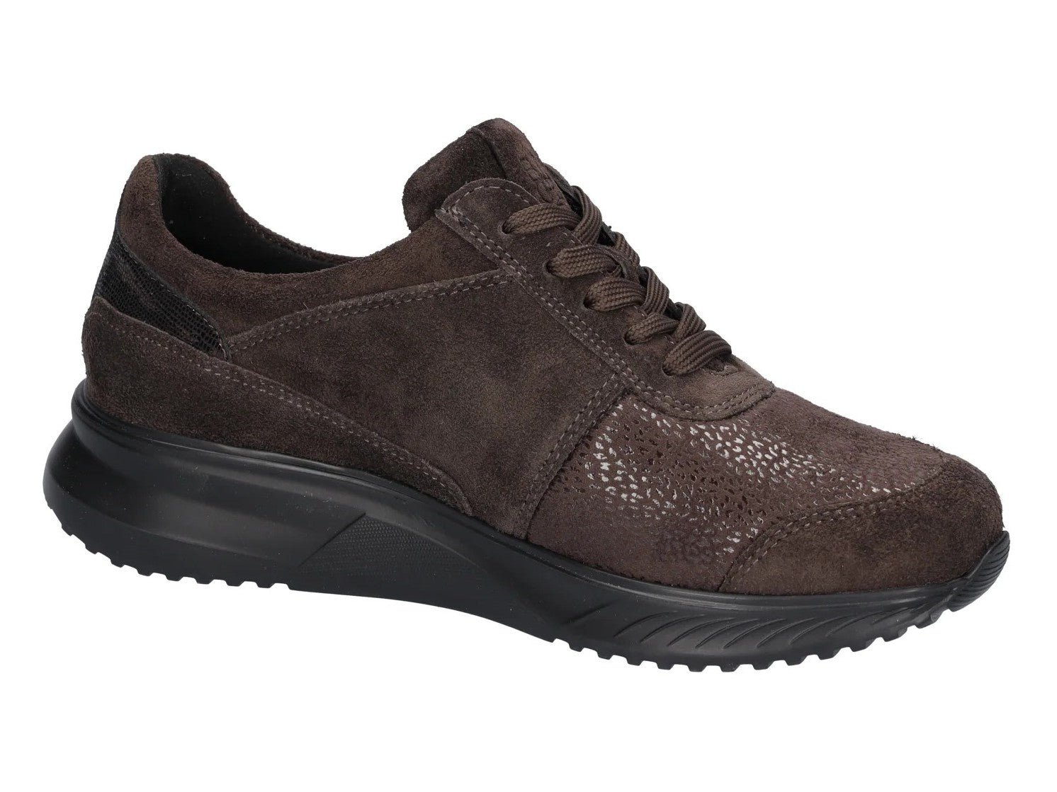 Sznurowane buty damskie 'Kalea' na bardzo szeroką stopę (K) - szare