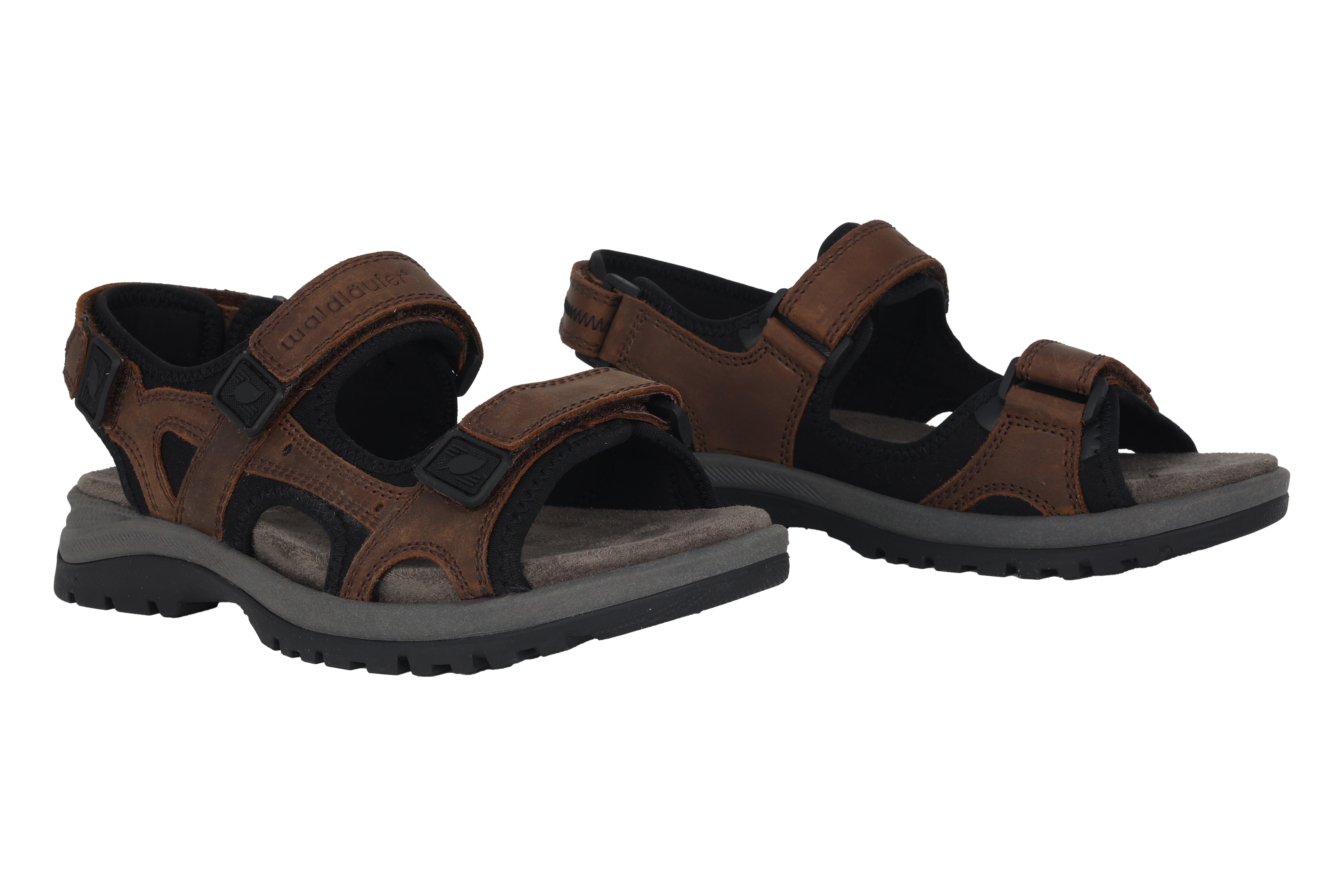 Sandale coupe large (H) pour hommes 'H-Taro' - marron