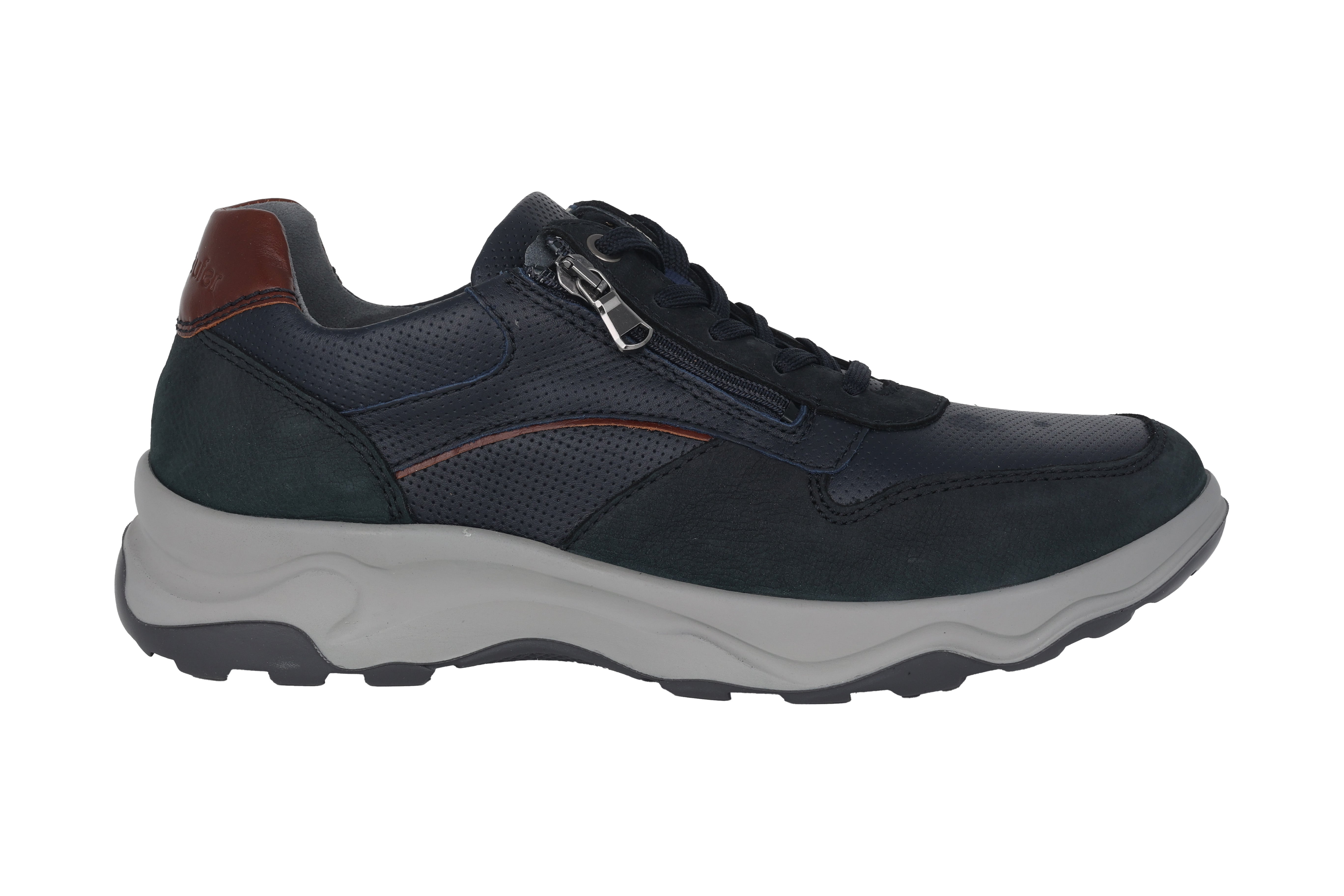 'H-Max' herensneaker met brede pasvorm (H) - Blauw