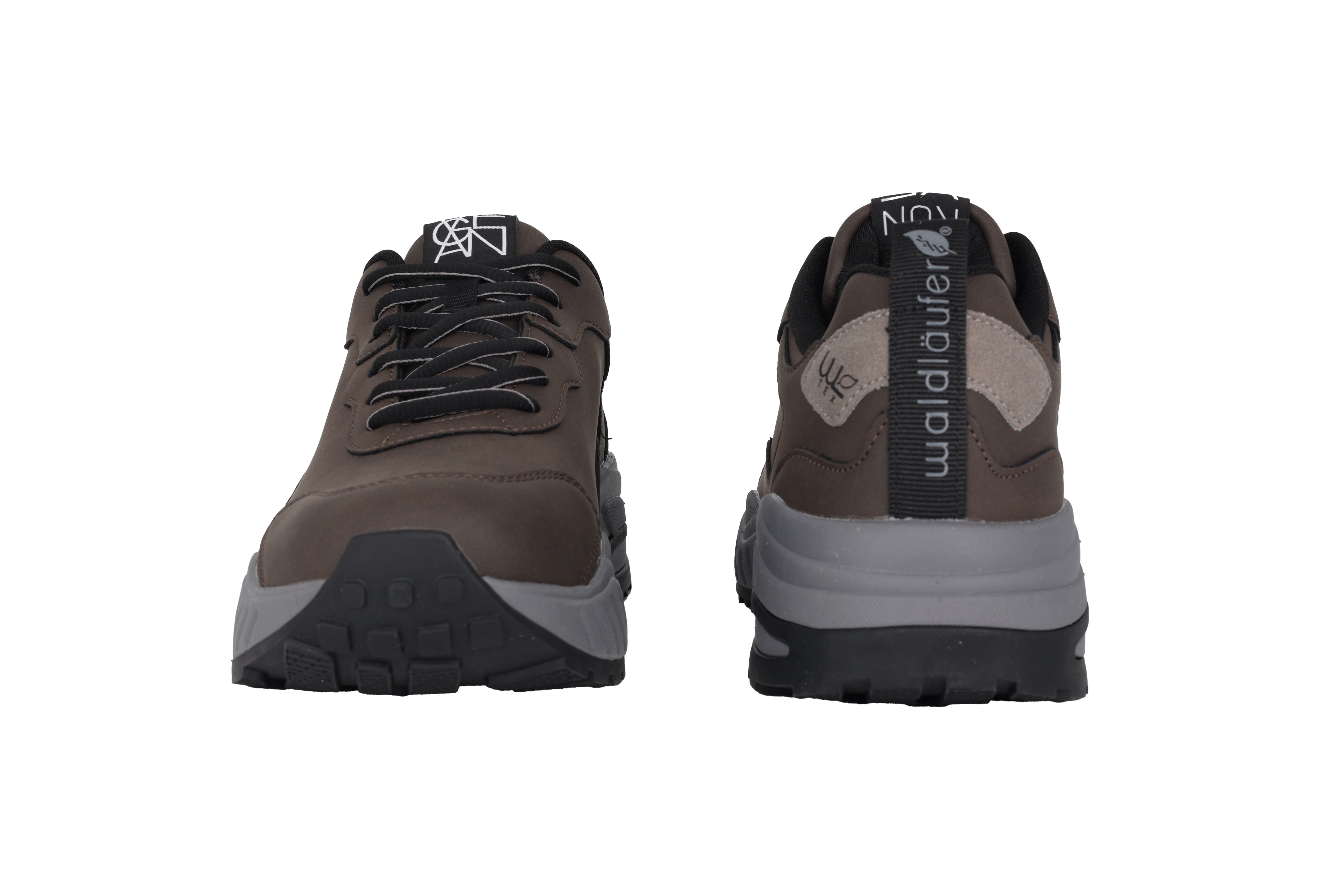 'H Pero' hardloop-wandelsneaker met brede pasvorm (H) voor heren - Grijs