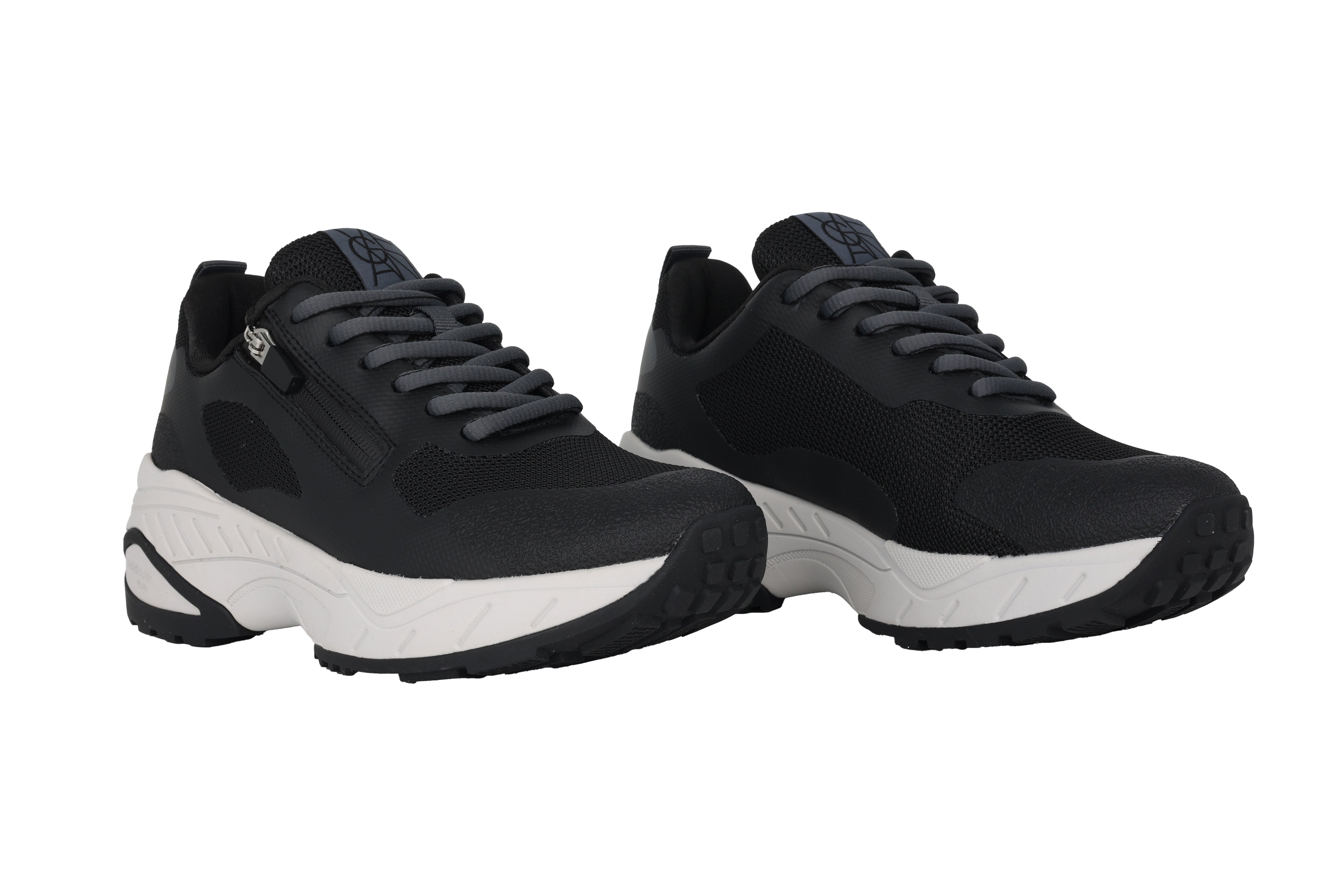 'H Pepper' hardloopsneaker met brede pasvorm (H) voor dames - Zwart