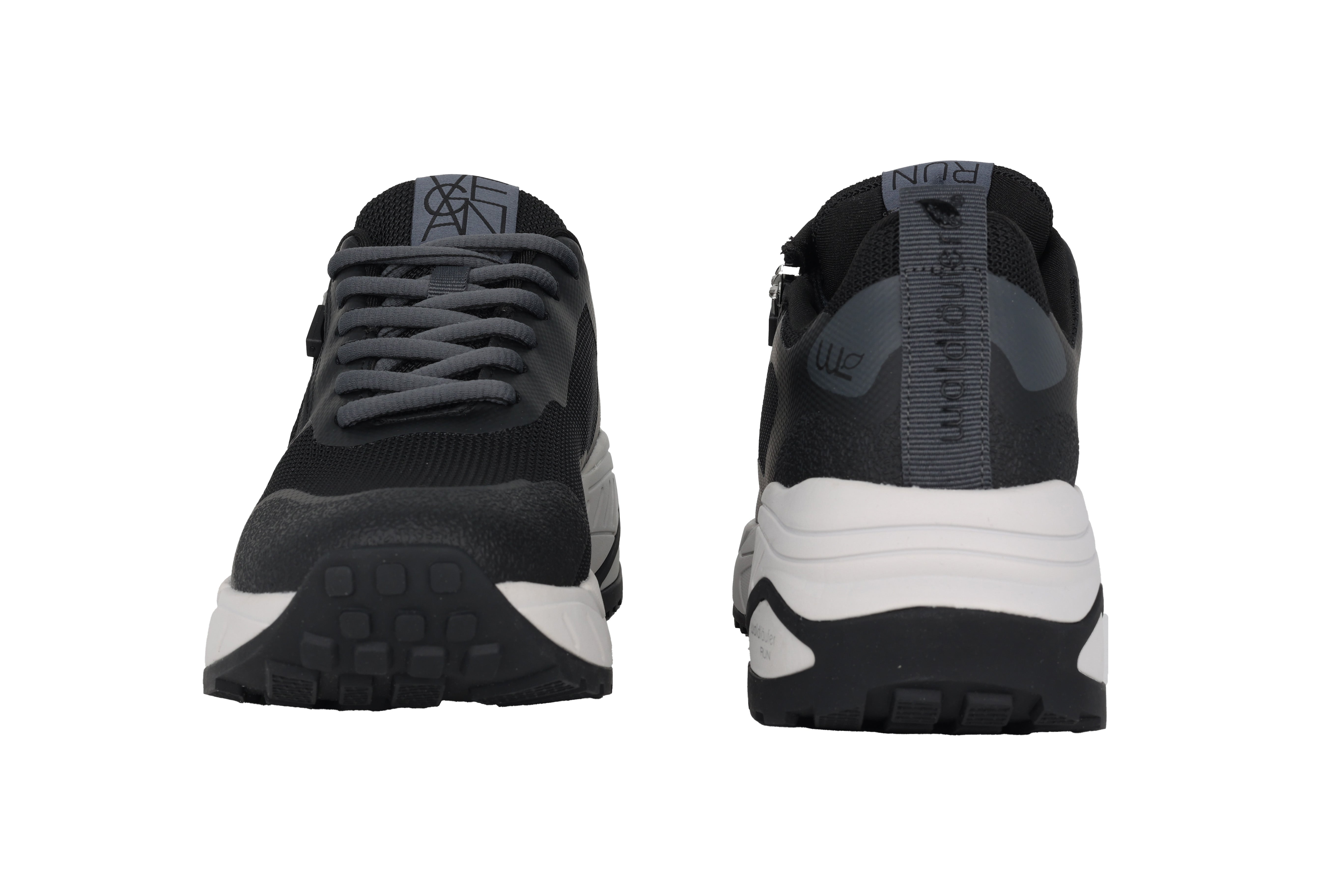 'H Pepper' hardloopsneaker met brede pasvorm (H) voor dames - Zwart