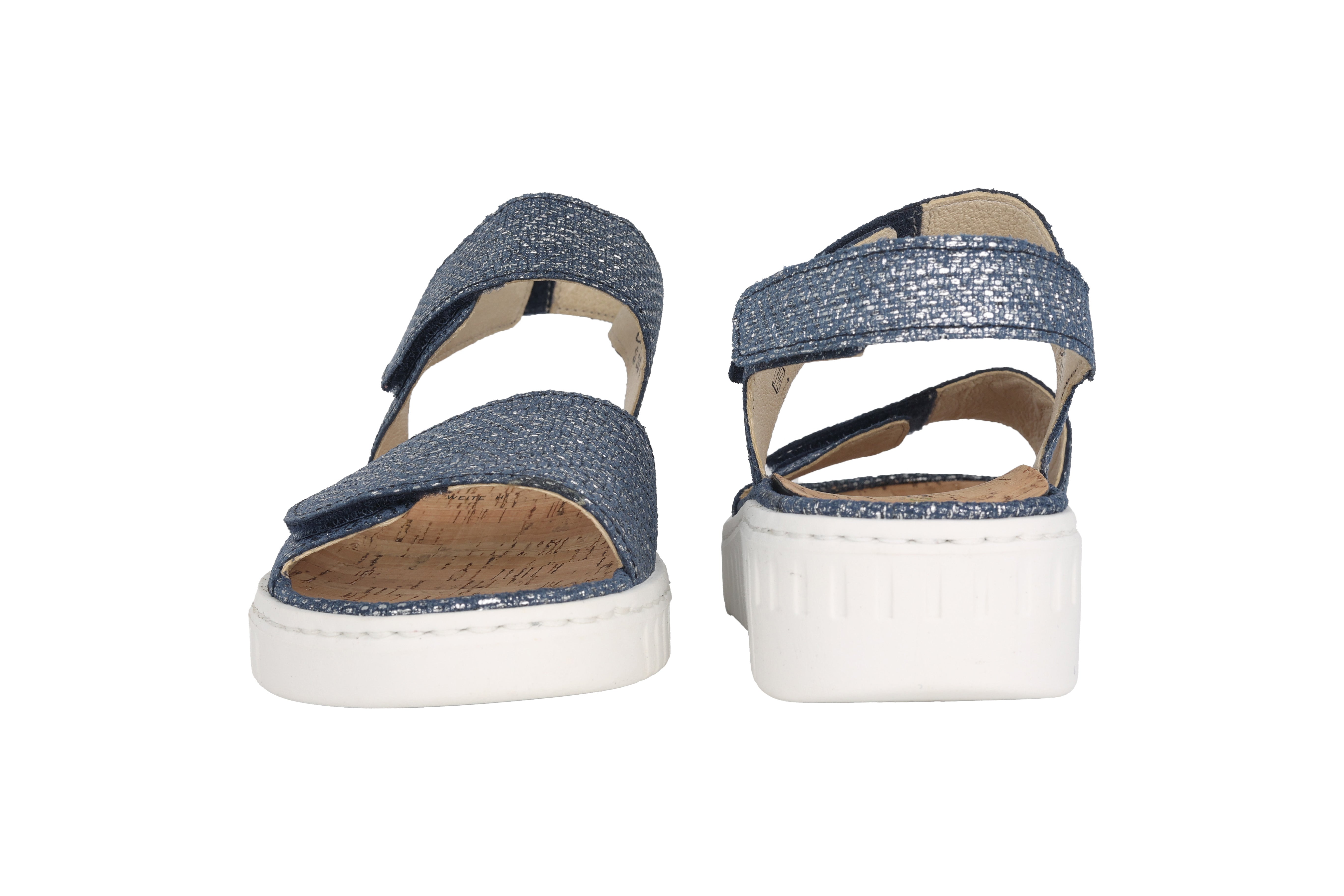 Sandale femme coupe large (H) 'H-Willow' - bleue