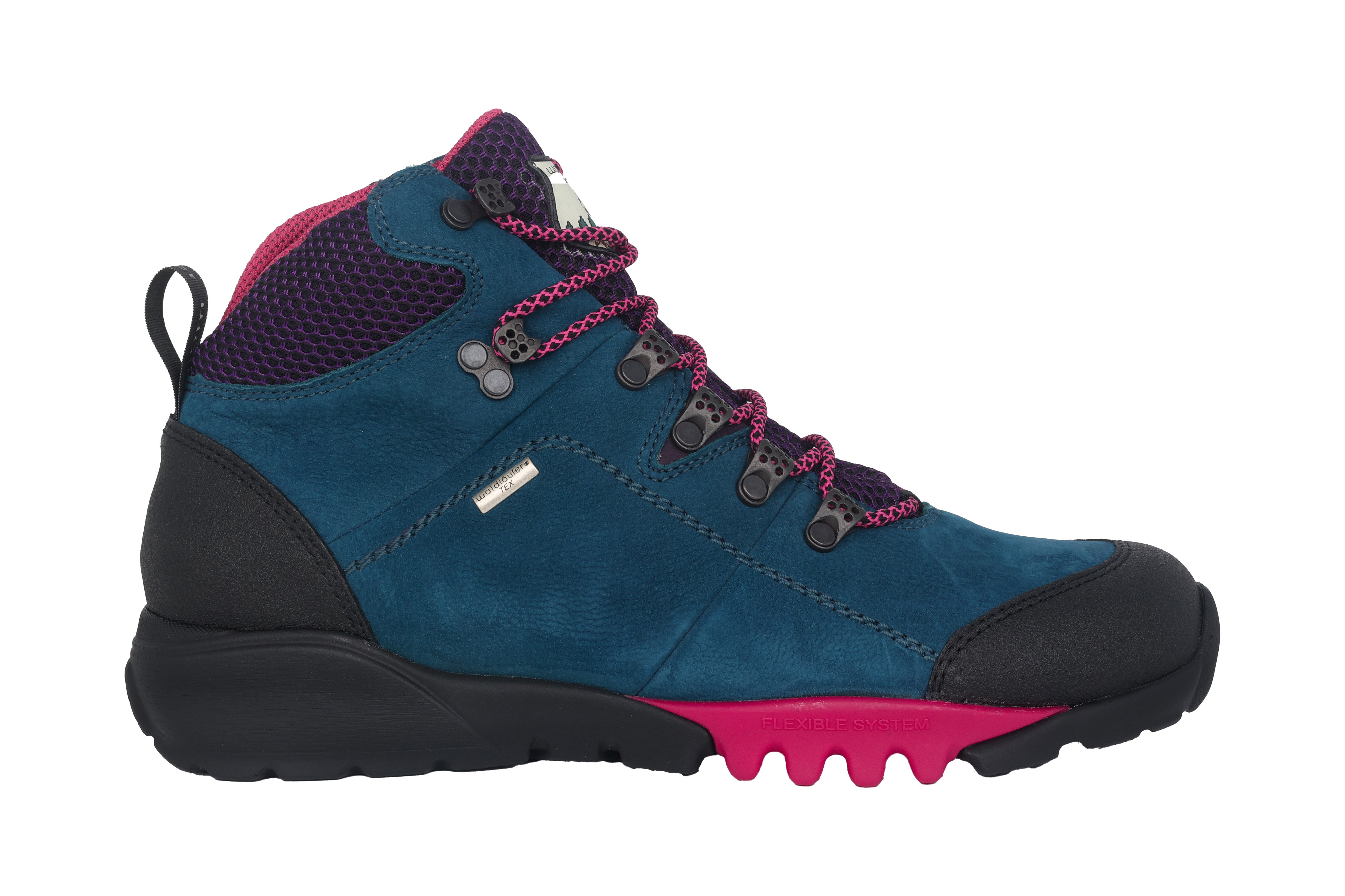 'H-Amiata' women's wide fit (H)waterproof outdoor boot - blue