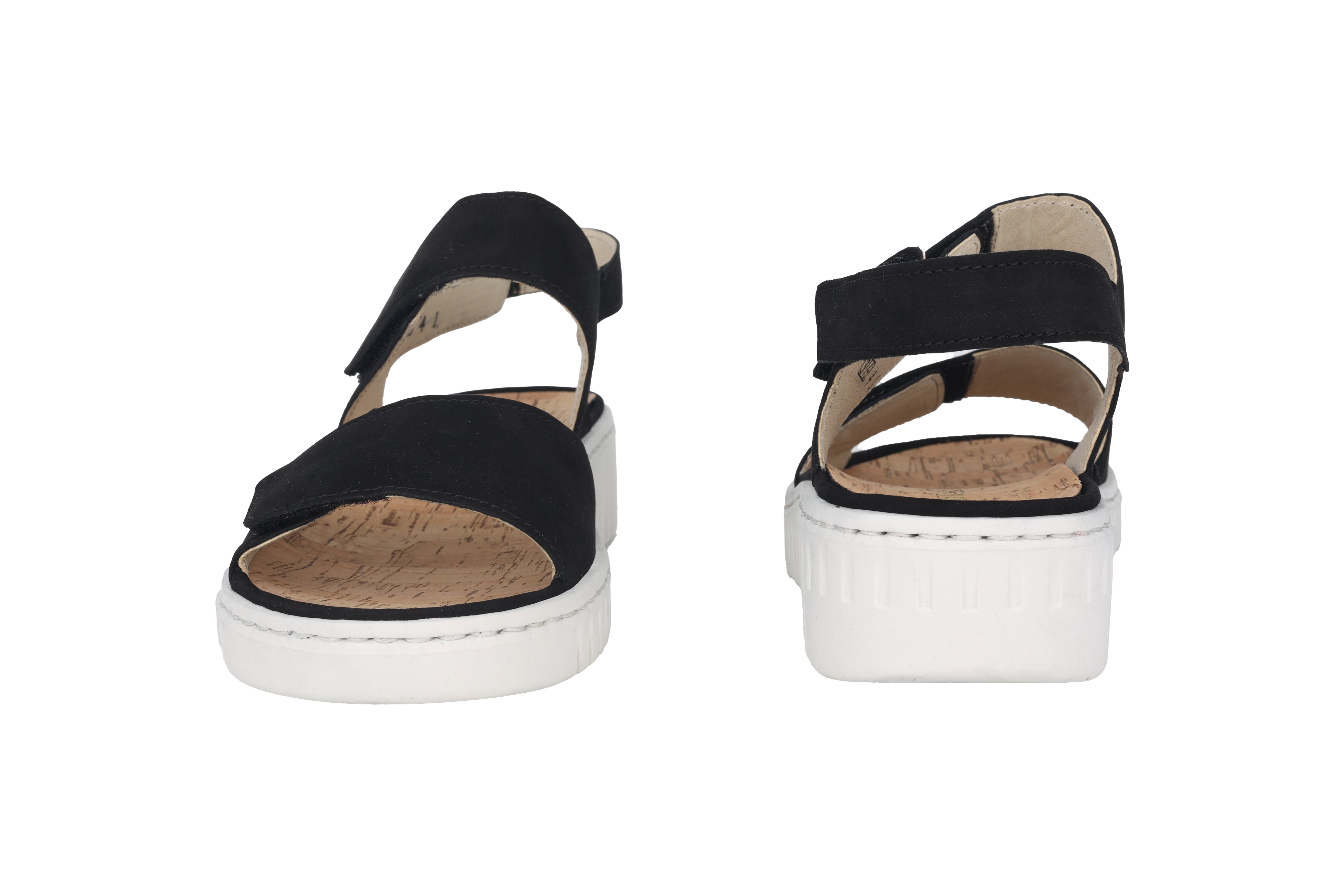 Sandale femme coupe large (H) 'H-Willow' - noir