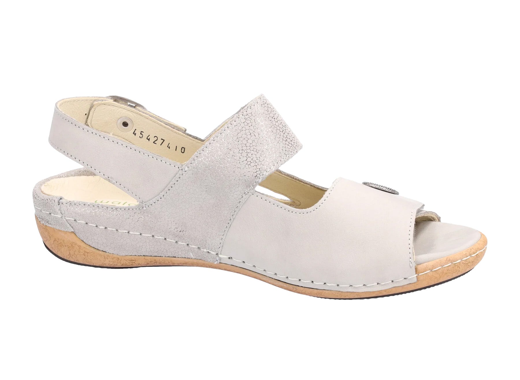 'Heliett' sandal med bred pasform (H) til kvinder - grå