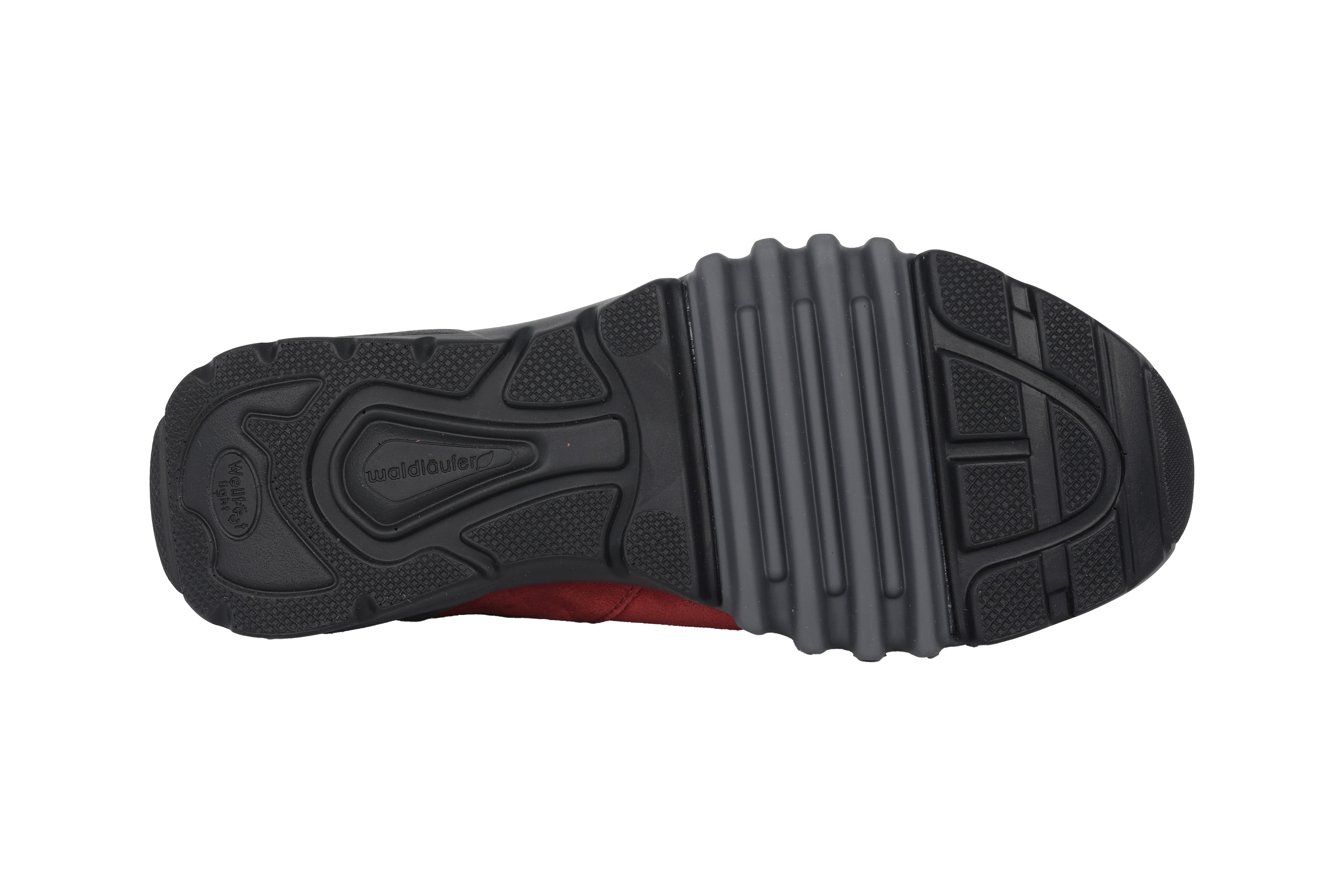 'H-Amiata' waterdichte dames wandelsneaker met brede pasvorm (H) - rood