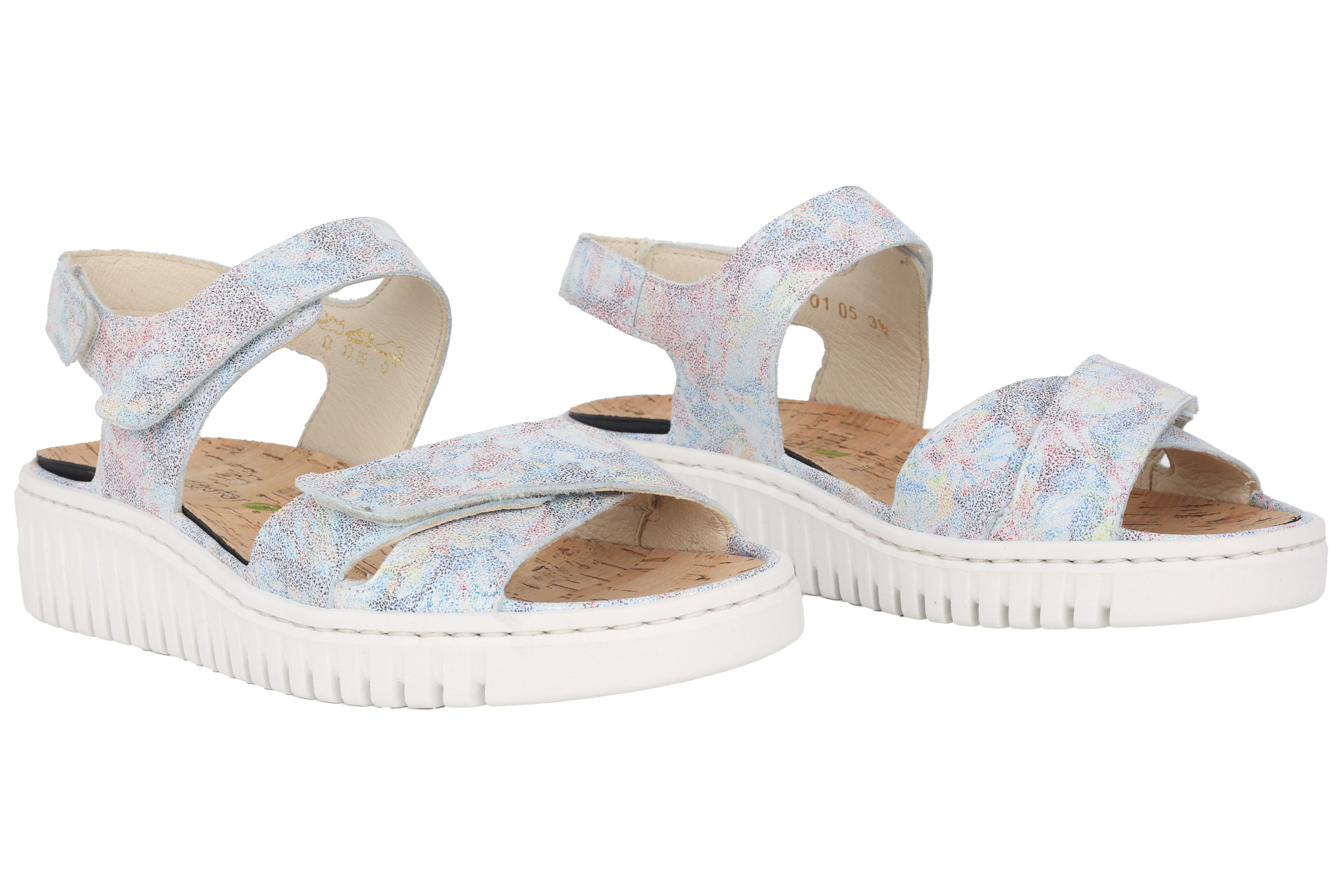 'H-Willow' women's wide fit (H) sandal - multicolour