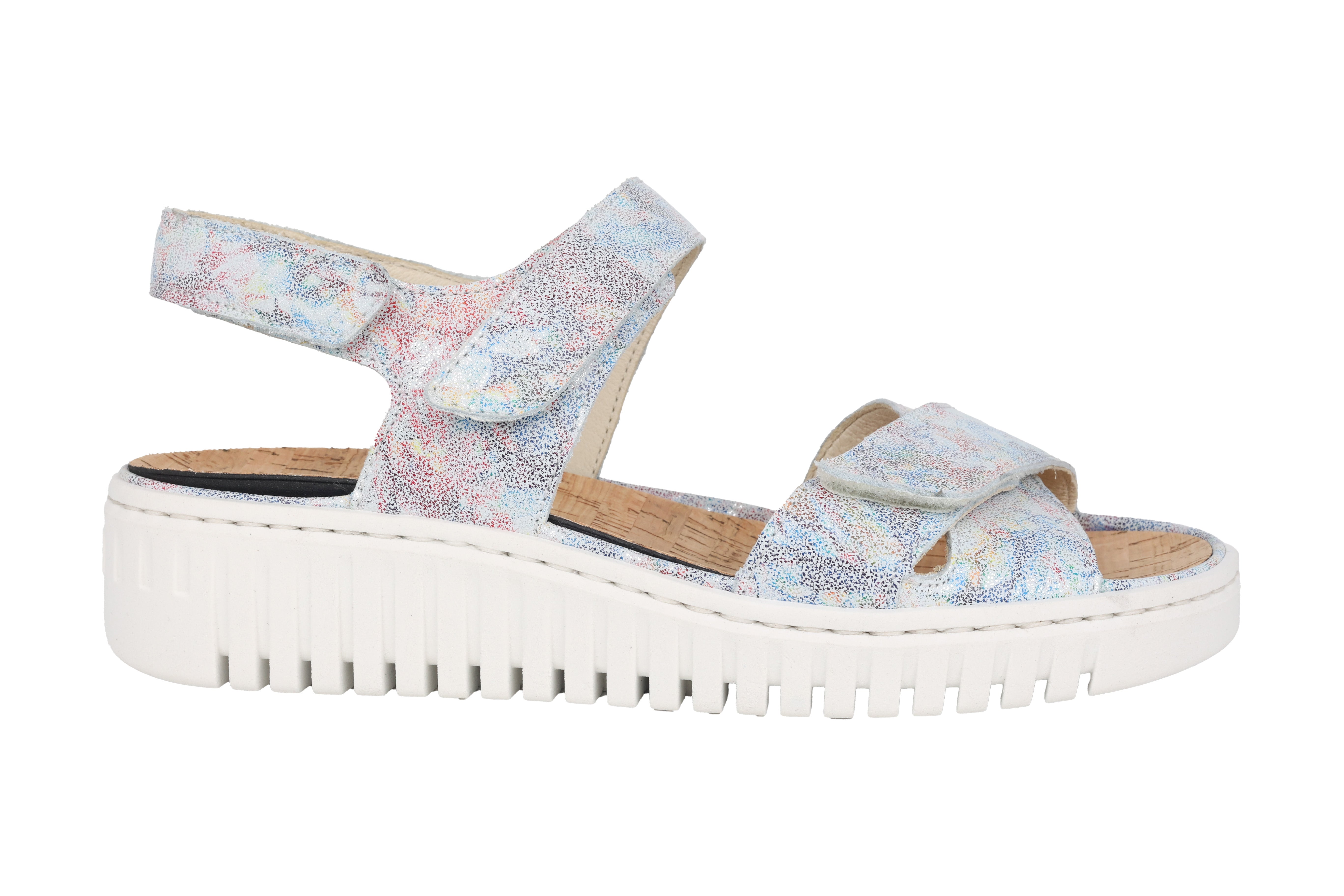 'H-Willow' women's wide fit (H) sandal - multicolour