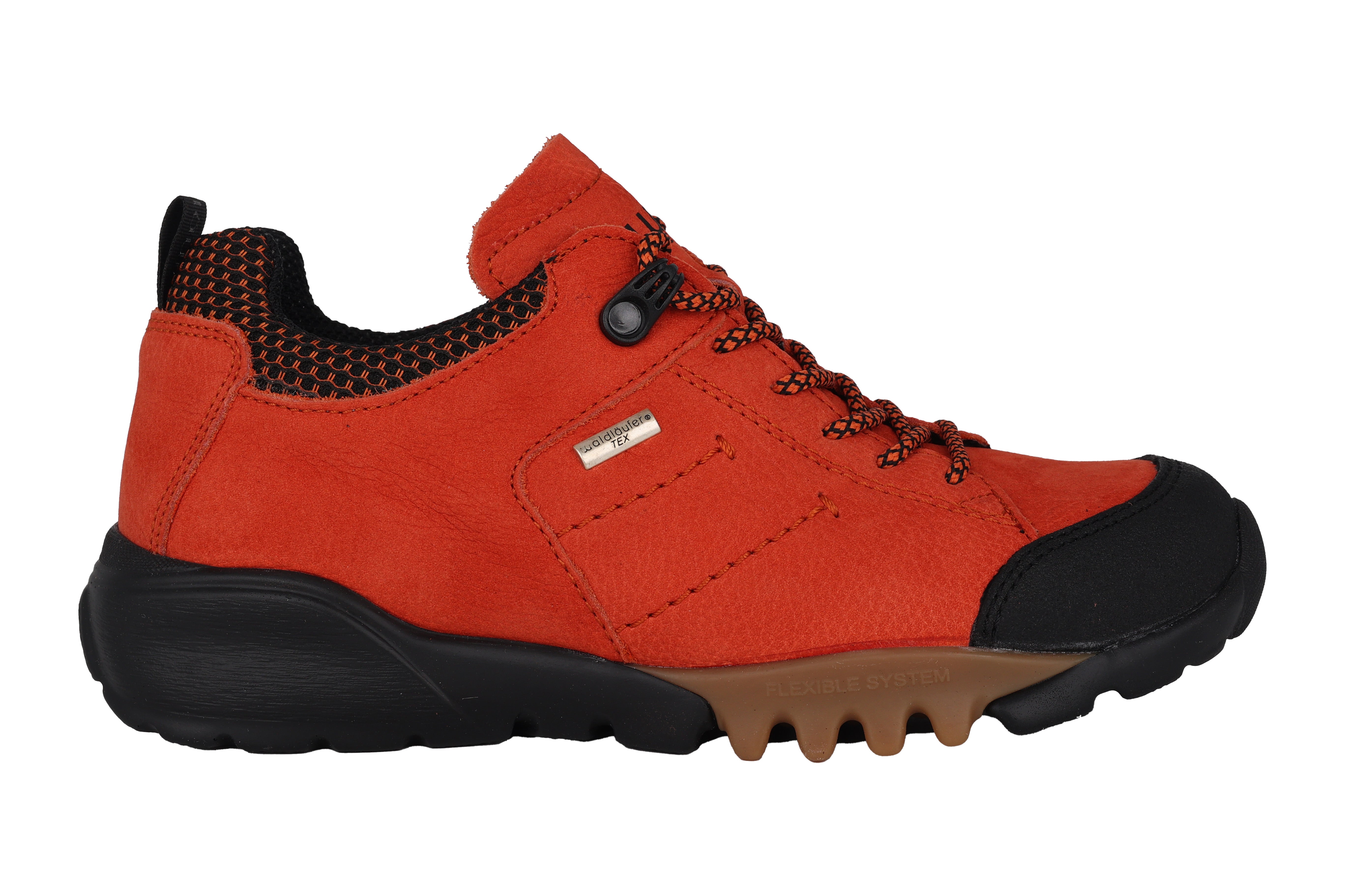 'H-Amiata' women's wide fit (H) waterproof outdoor shoes - Red